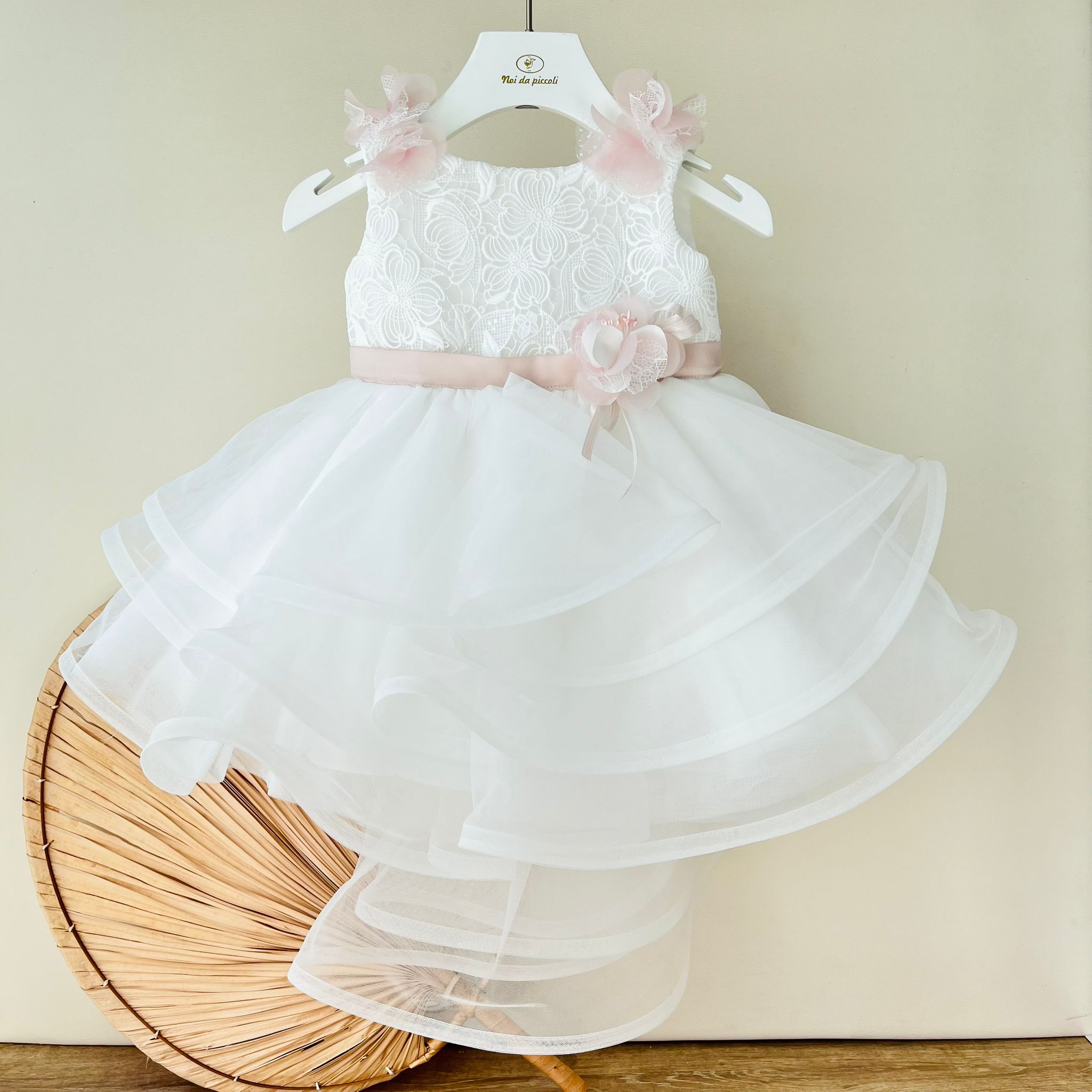 ABITO CERIMONIALE IN TULLE BIANCO VITTORIA - Noi da piccoli