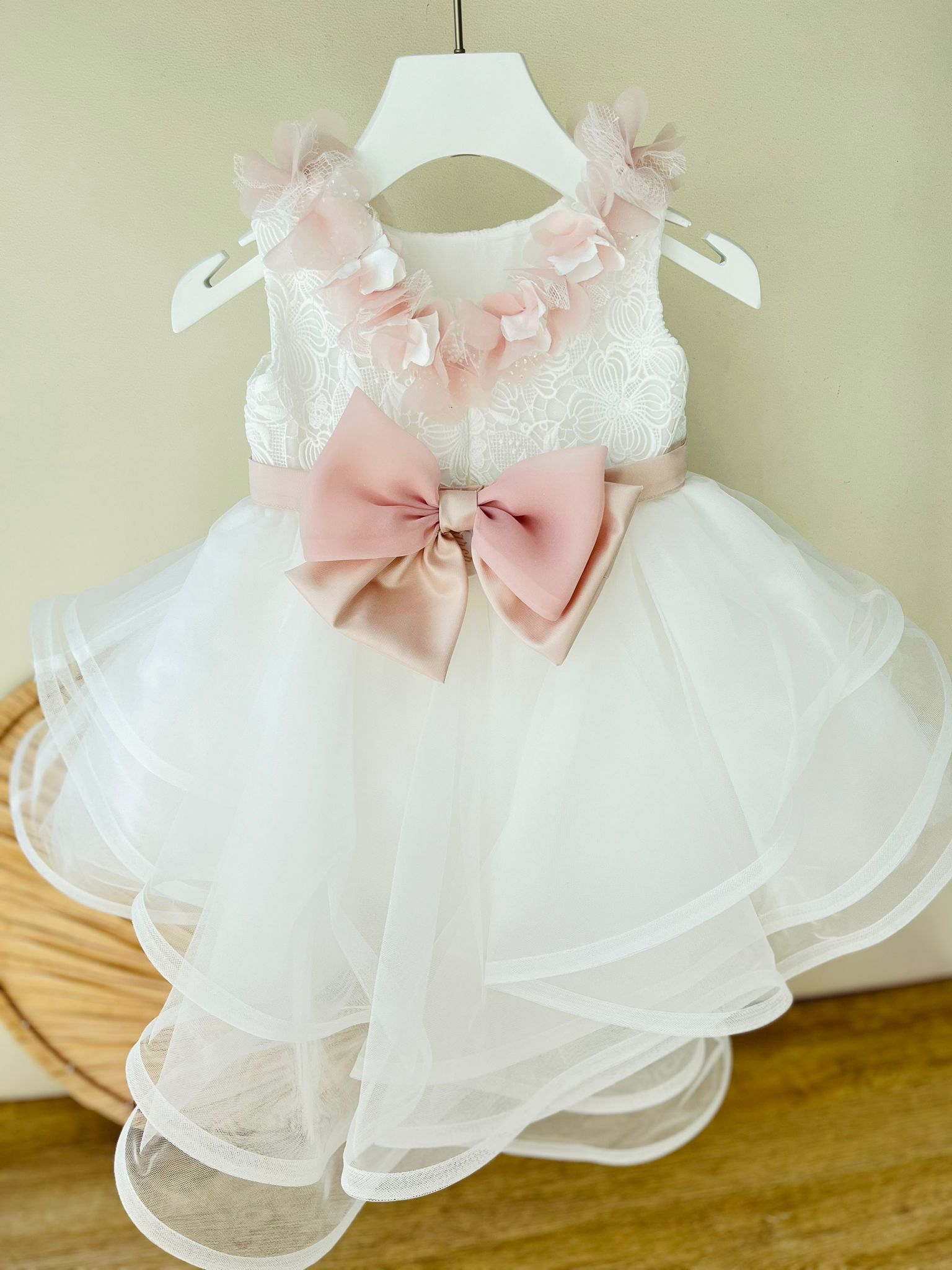 ABITO CERIMONIALE IN TULLE BIANCO VITTORIA - Noi da piccoli