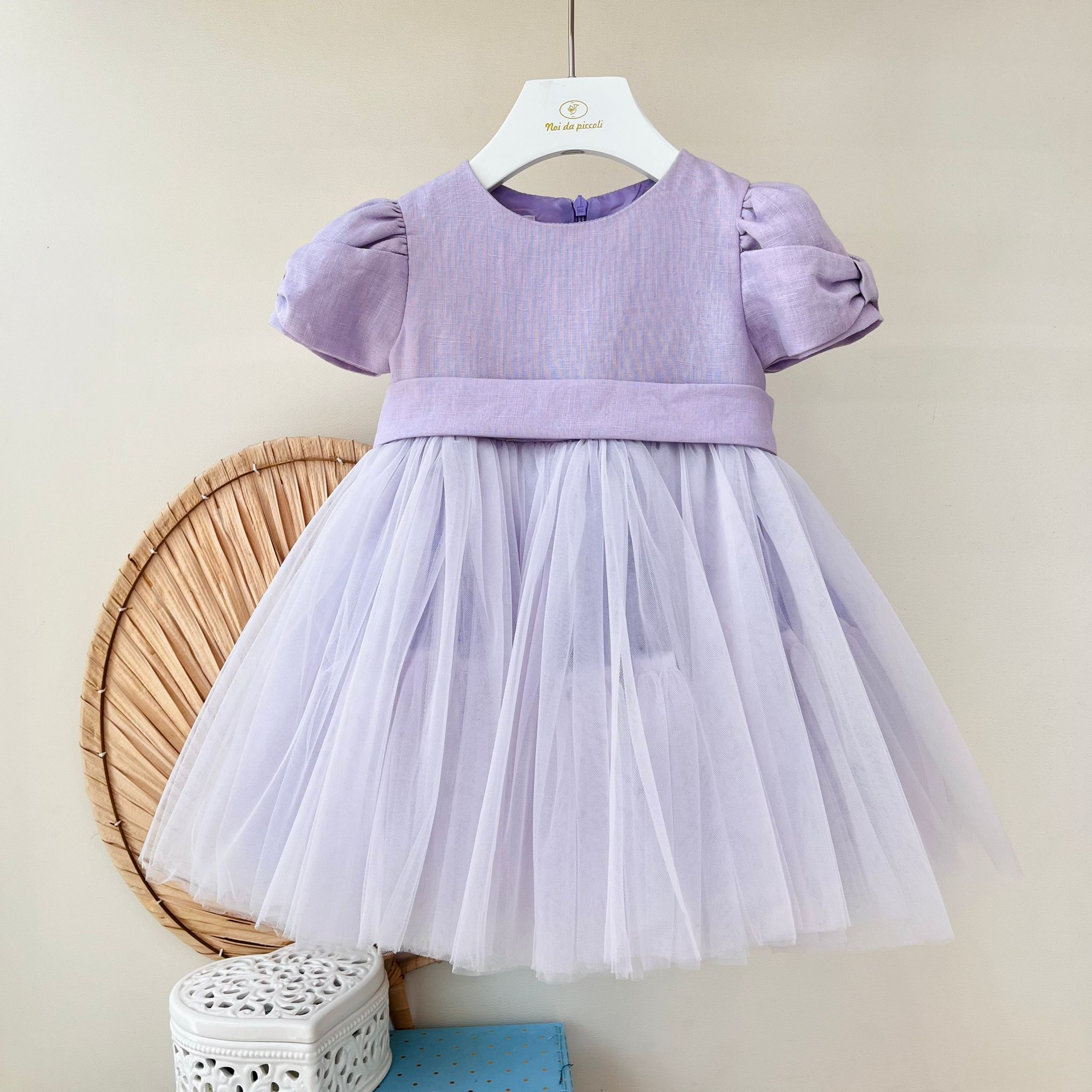 ABITO CERIMONIALE SATIN LILLA - Noi da piccoli