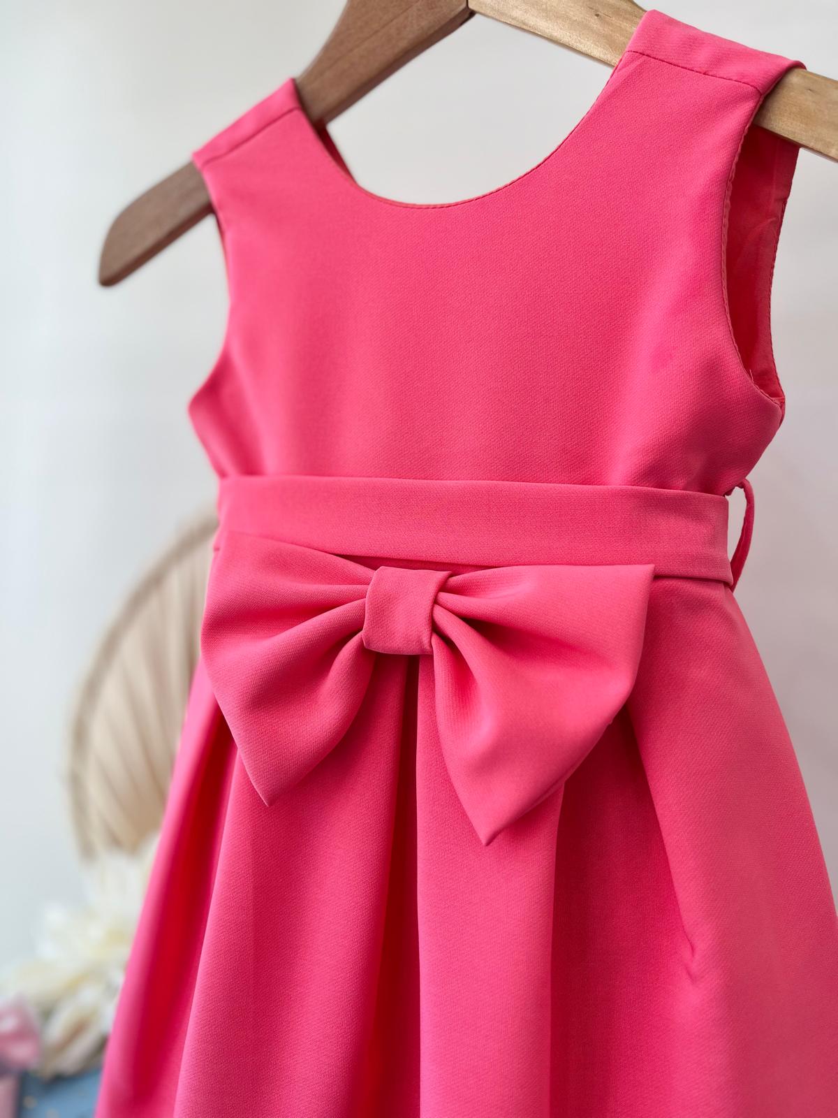 ABITO CORALLO CON FIOCCO - Noi da piccoli