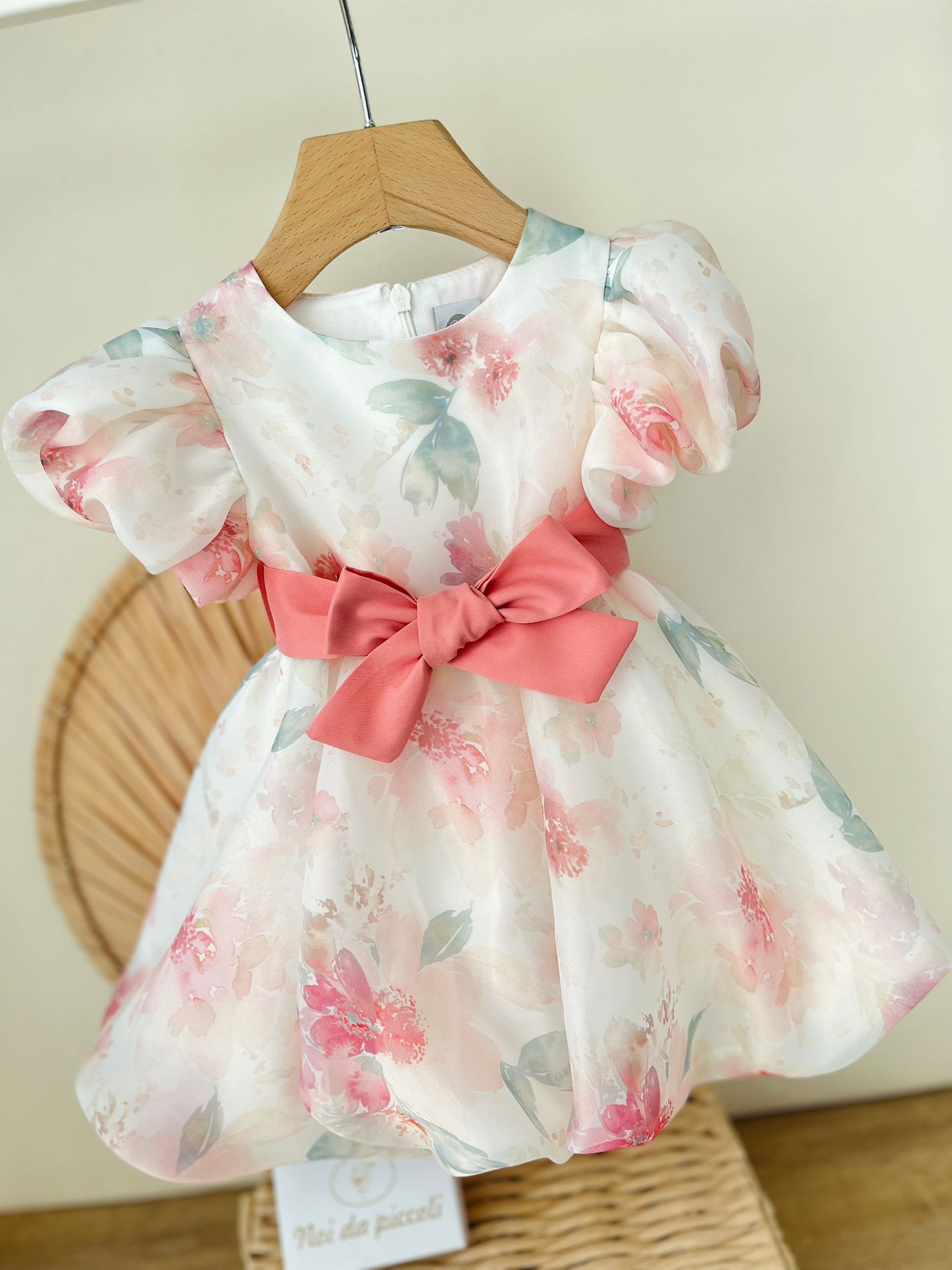 ABITO INCANTO DI FLORA VANIGLIA ROSA PESCO - Noi da piccoli