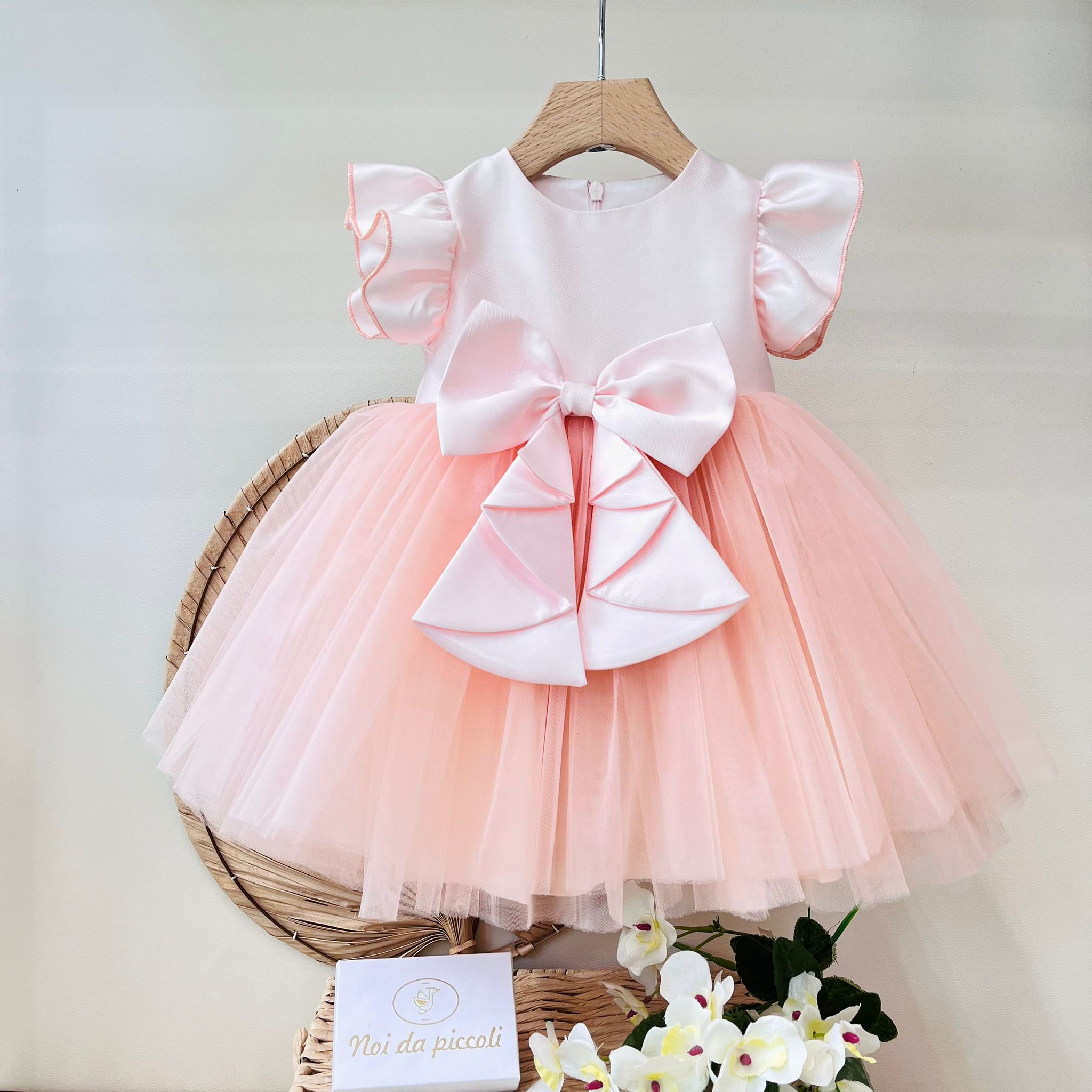 ABITO NUVOLA DI TULLE ROSA CIPRIA - Noi da piccoli