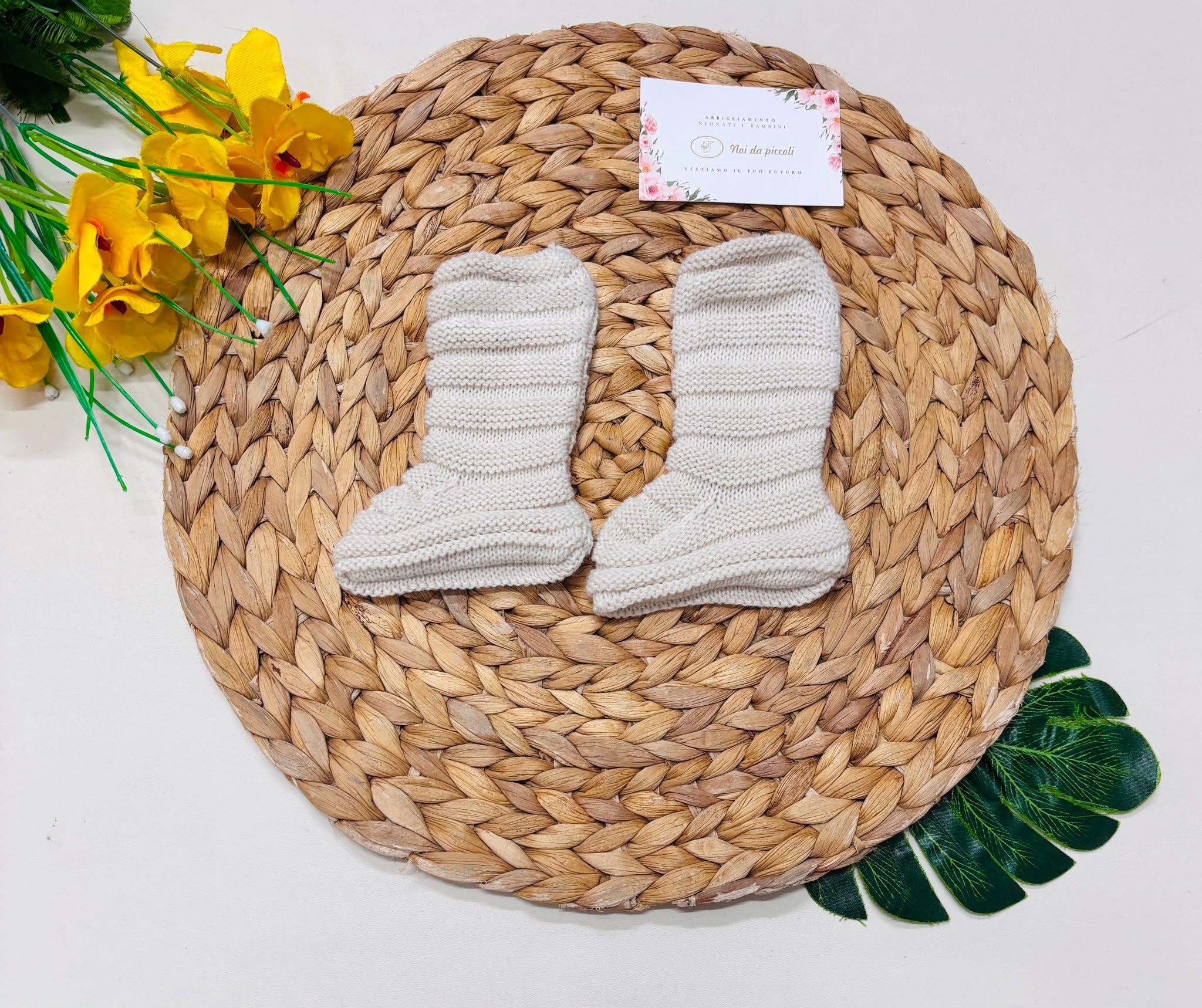 CALZINI FILATO CALDO BEIGE