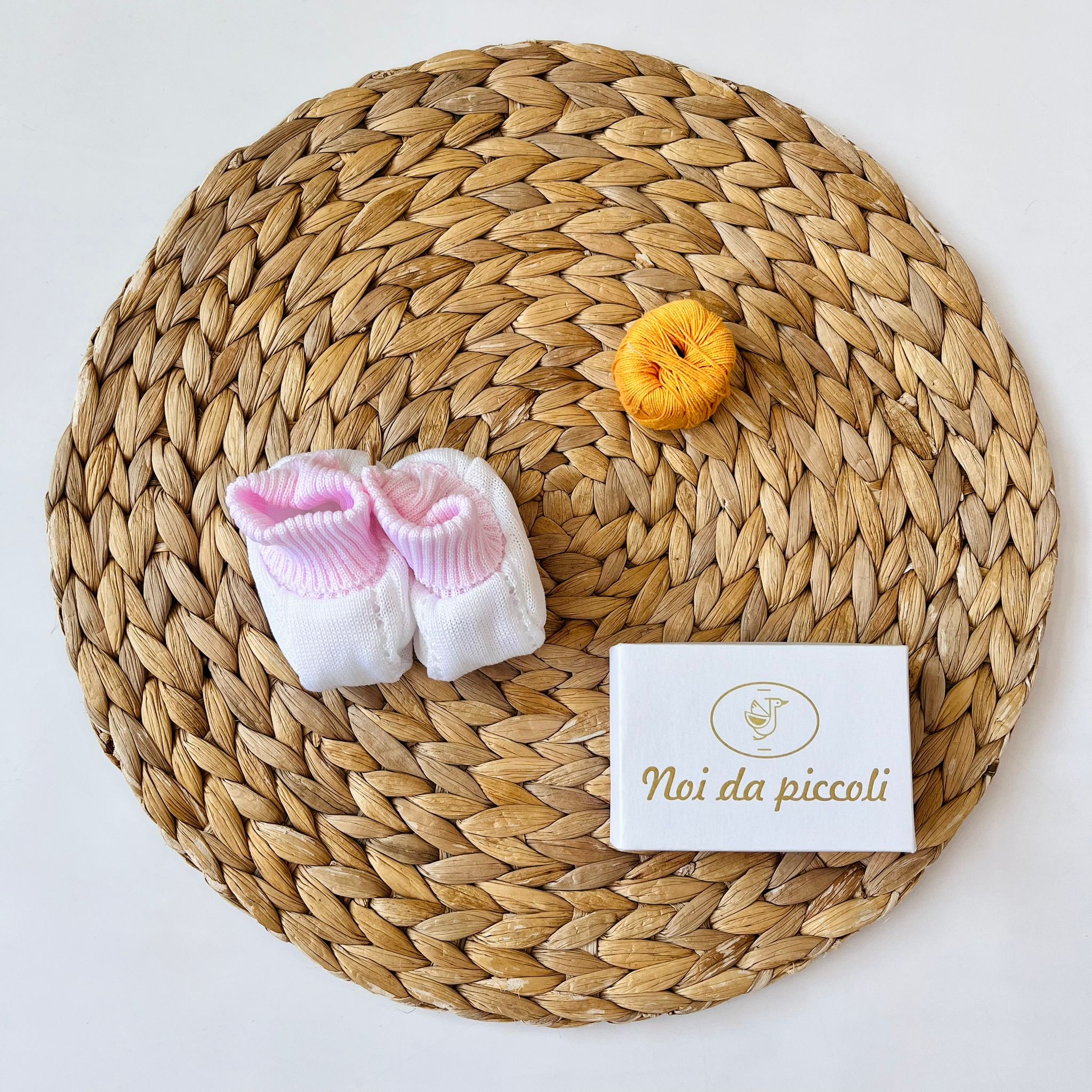 BABBUCCE 100 % COTONE BIANCO - Noi da piccoli