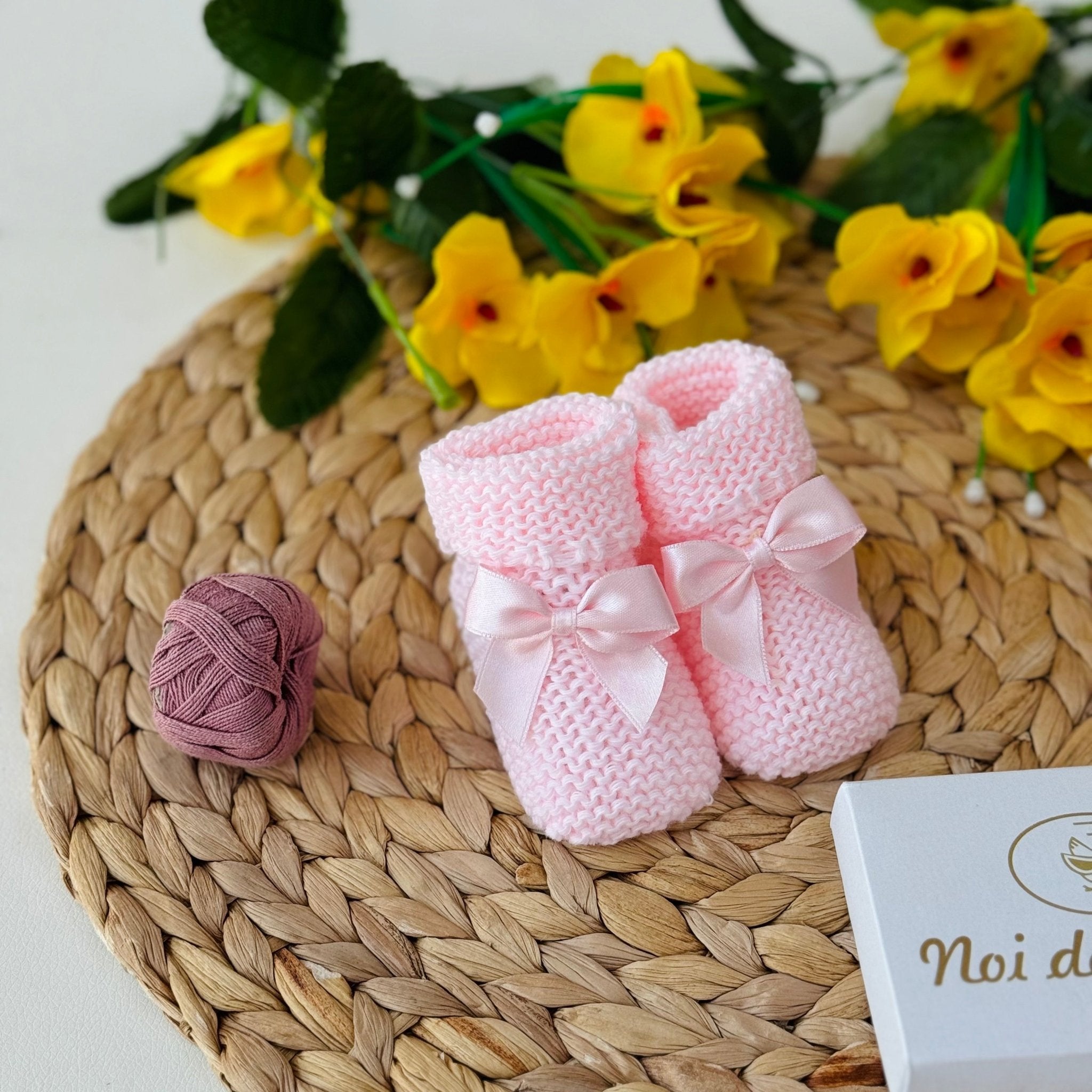 BABBUCCE ROSA BABY CON FIOCCHETTO - Noi da piccoli