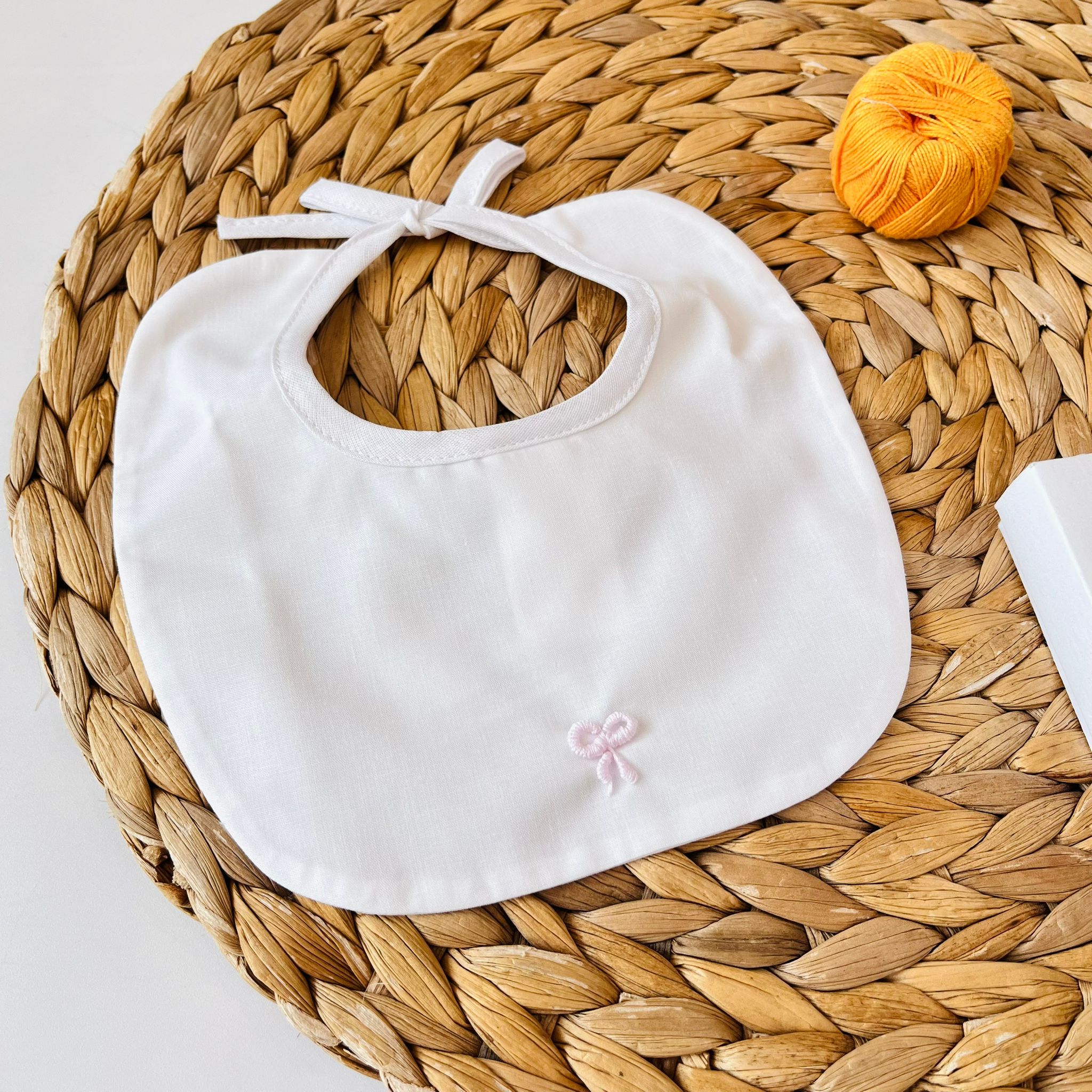 BAVETTA 100 % COTONE BIANCO - Noi da piccoli