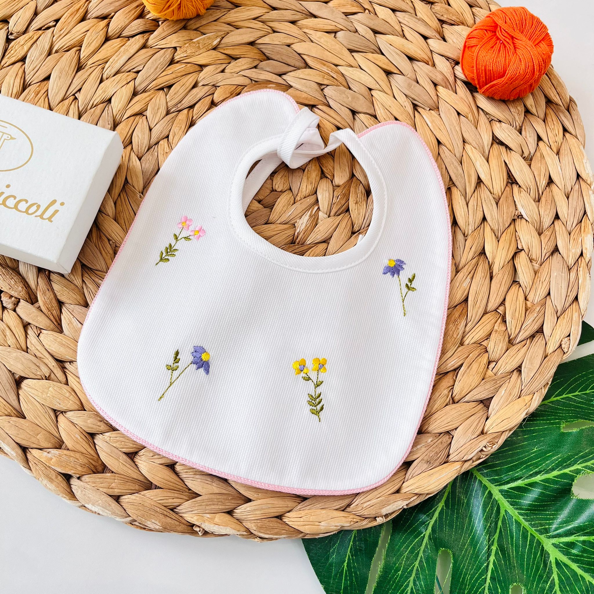 BAVETTA 100 % COTONE BIANCO - Noi da piccoli