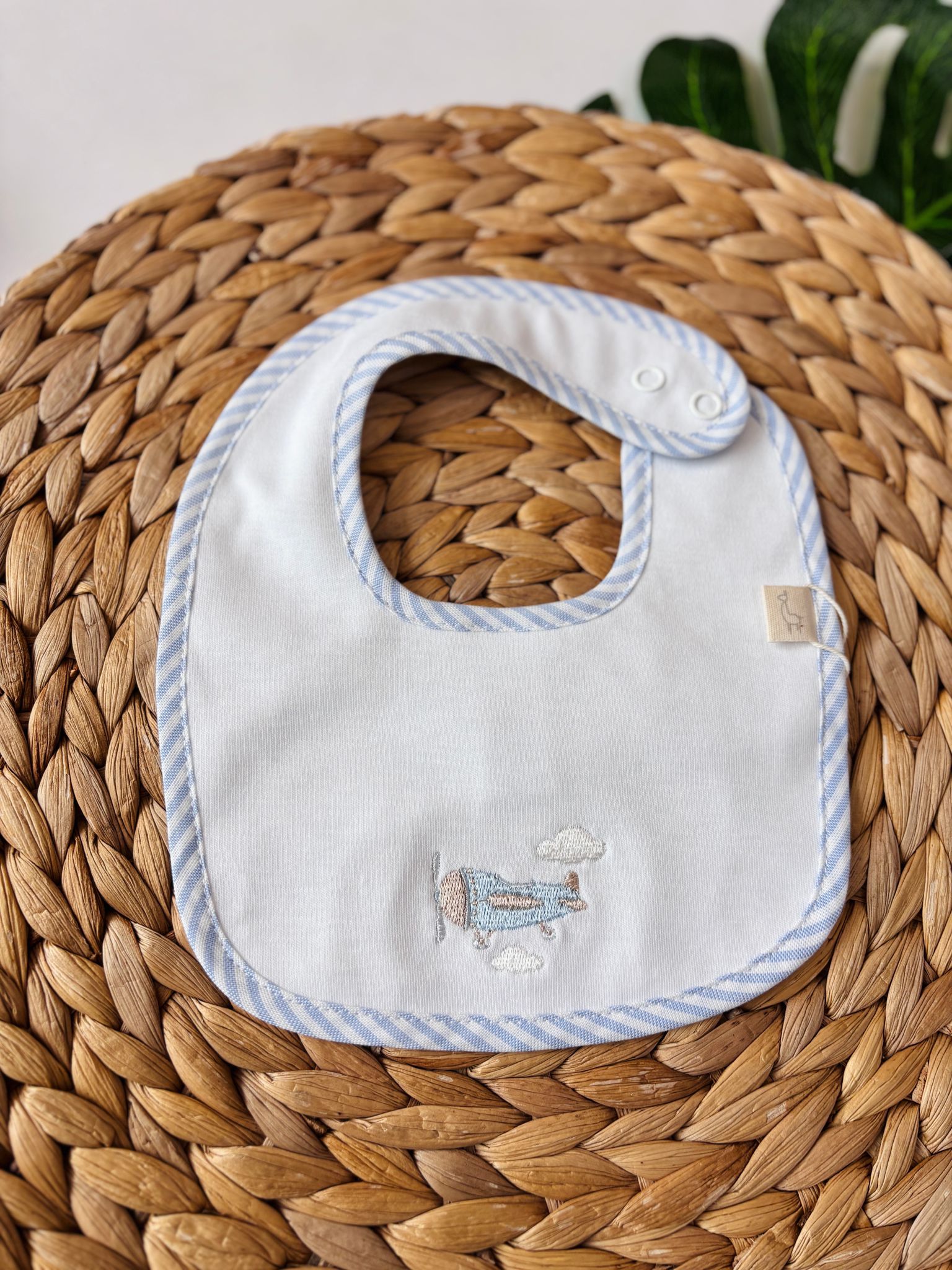 BAVETTA 100 % COTONE BIANCO AEREO - Noi da piccoli