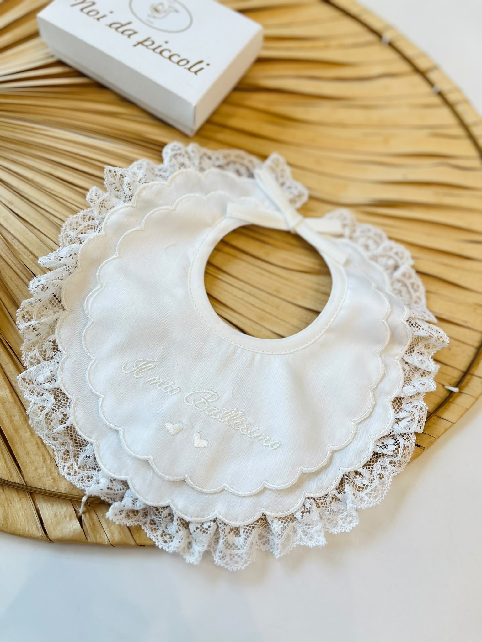 BAVETTA BATTESIMALE BIANCO - Noi da piccoli