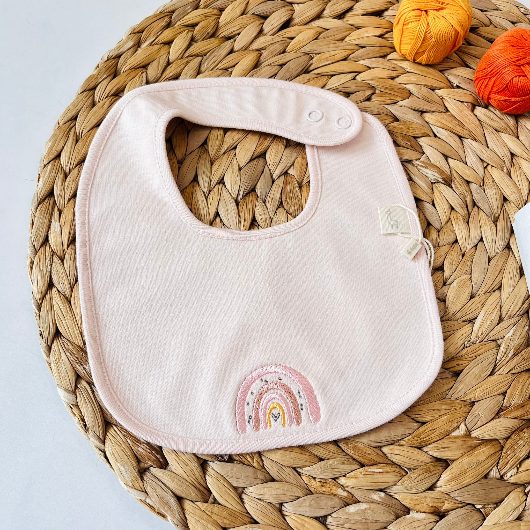BAVETTA CON ARCOBALENO ROSA - Noi da piccoli