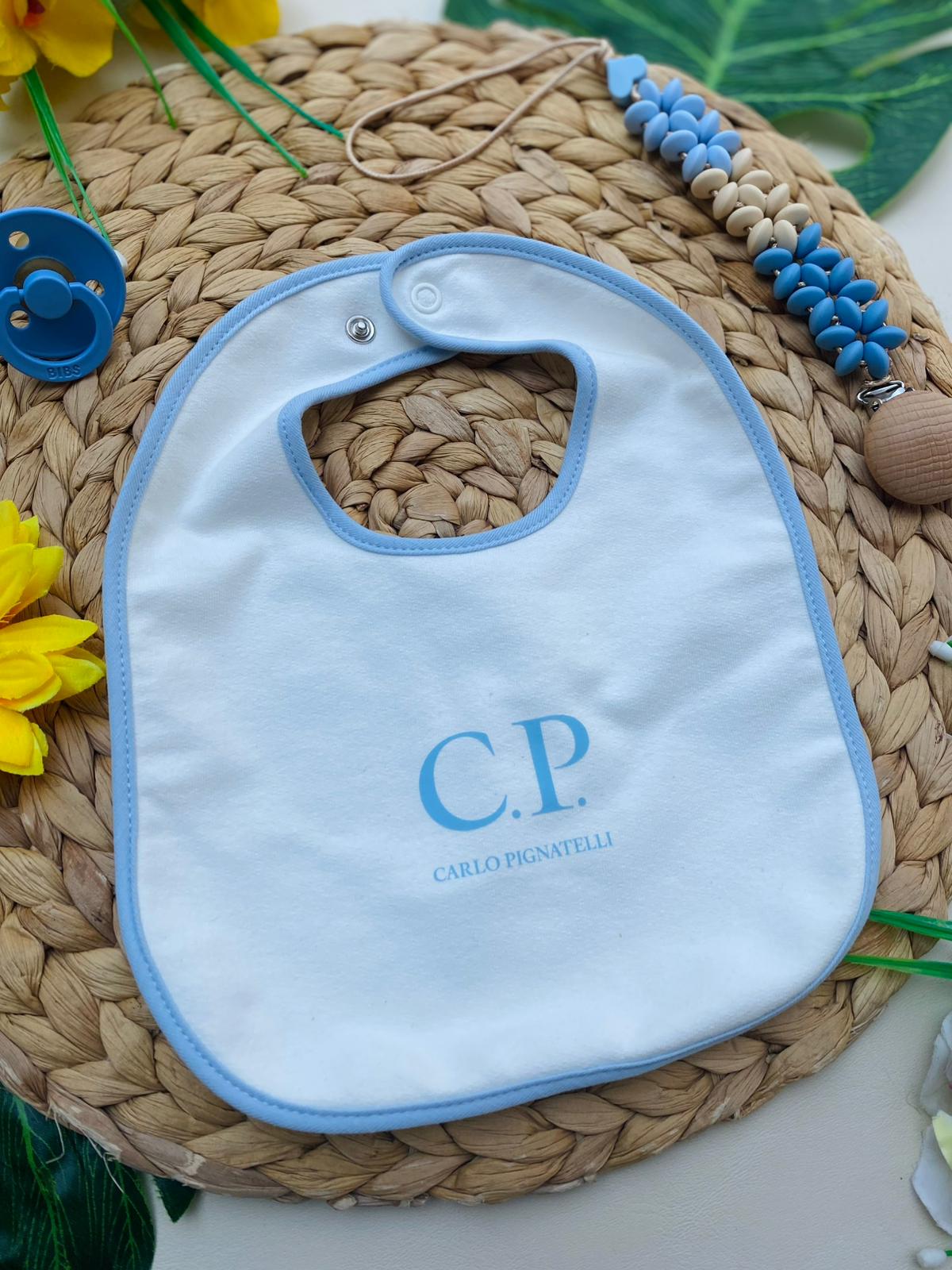 BAVETTA Cotone BIANCO - CIELO - Noi da piccoli