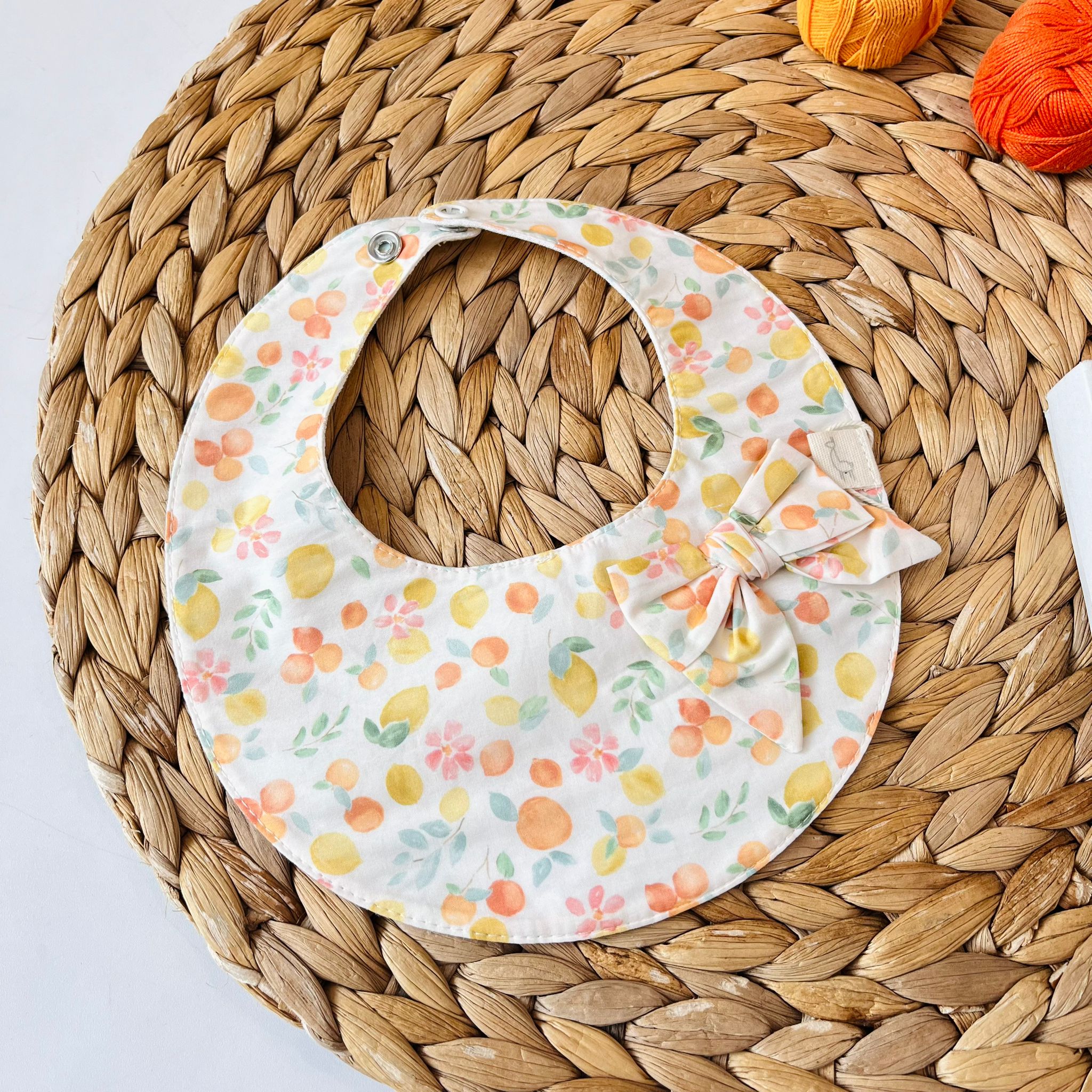 BAVETTA FIORI ARANCIO - Noi da piccoli