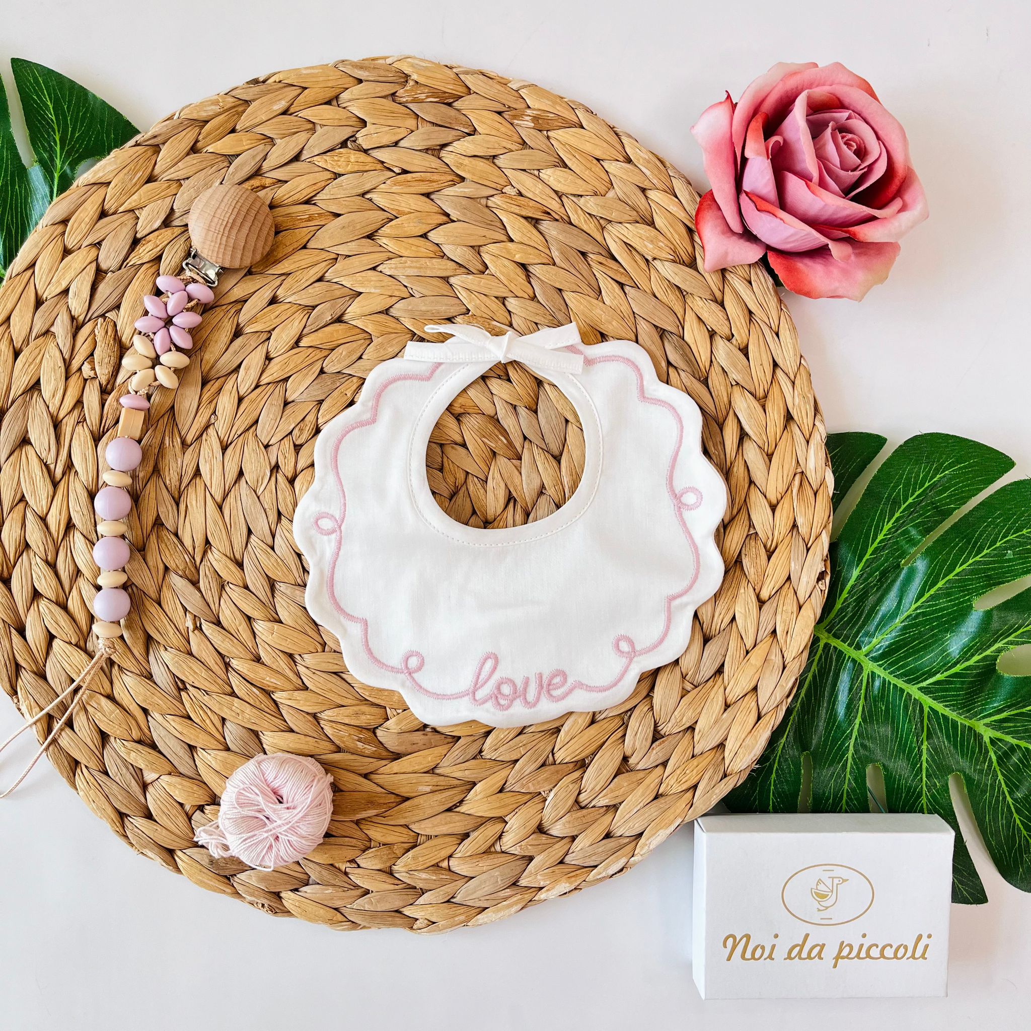 BAVETTA LOVE VANIGLIA MARSALA - Noi da piccoli