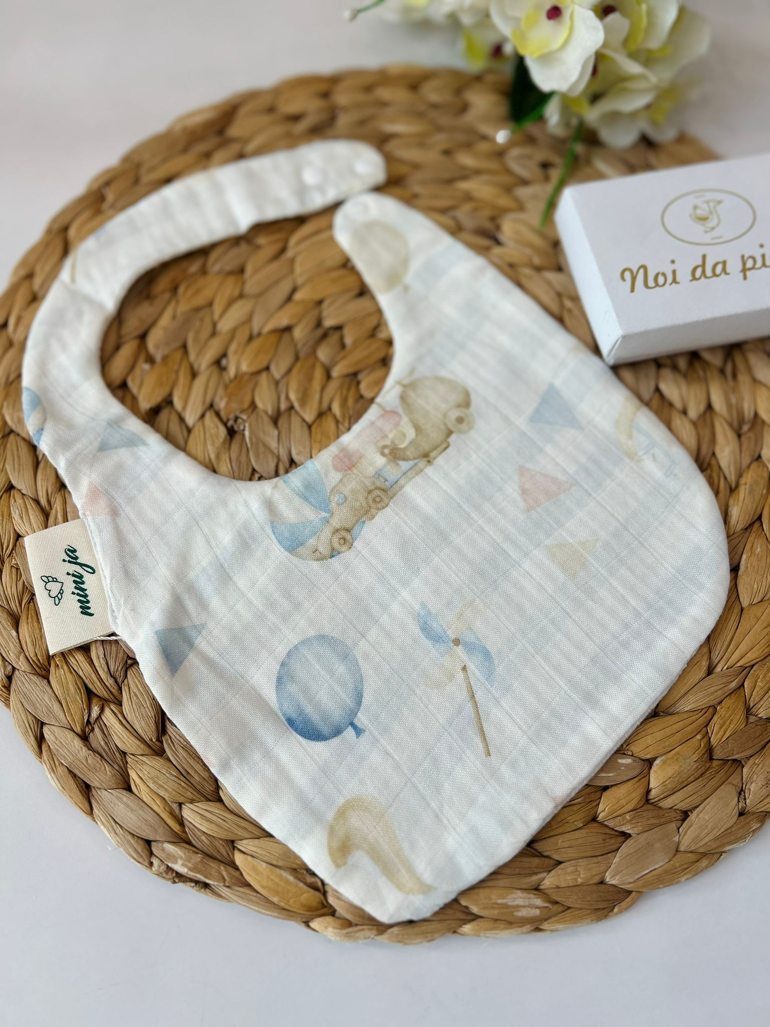 BAVETTA PARTY BABY BIANCO - Noi da piccoli