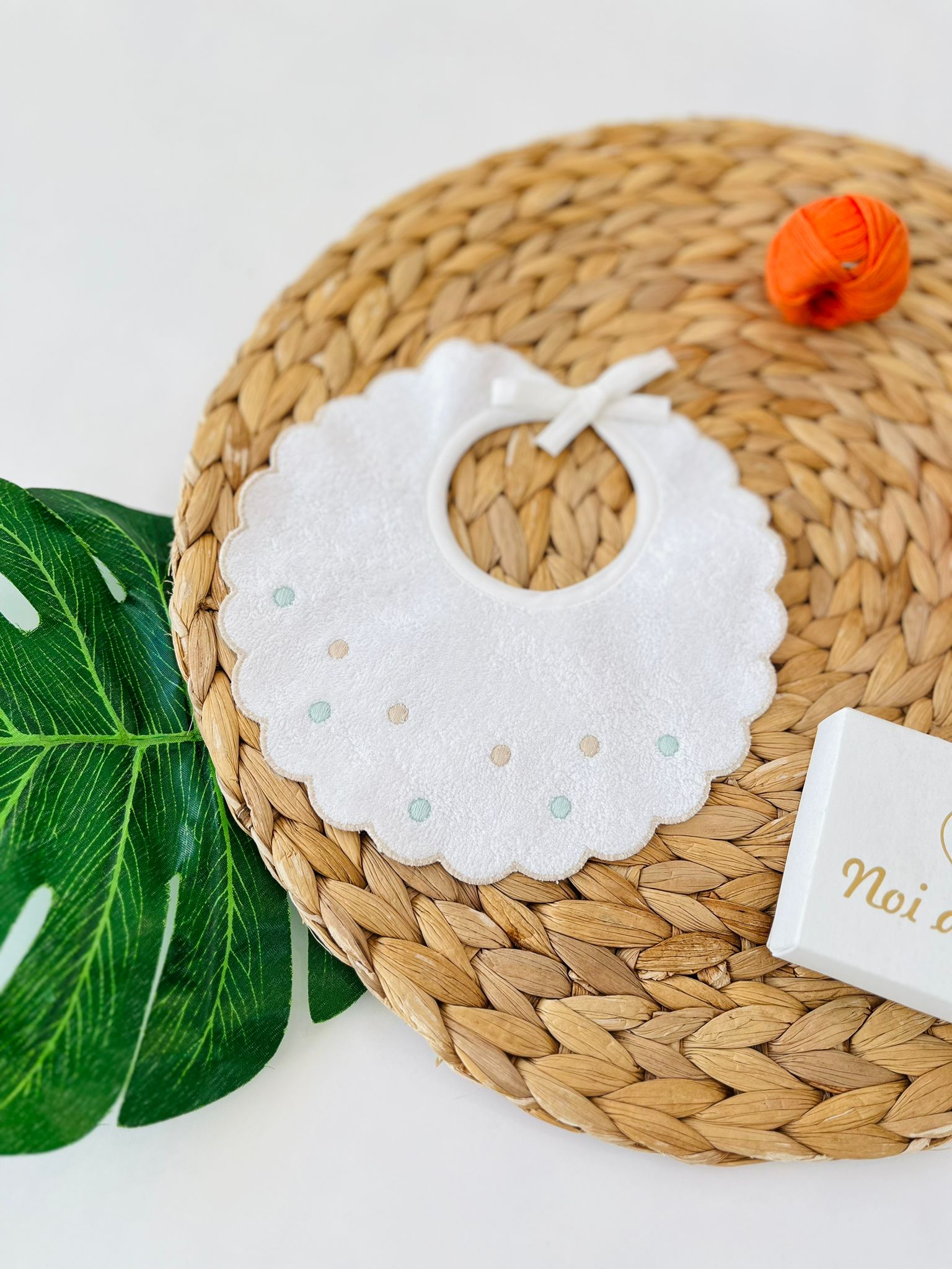 BAVETTA POIS VERDE SALVIA - Noi da piccoli