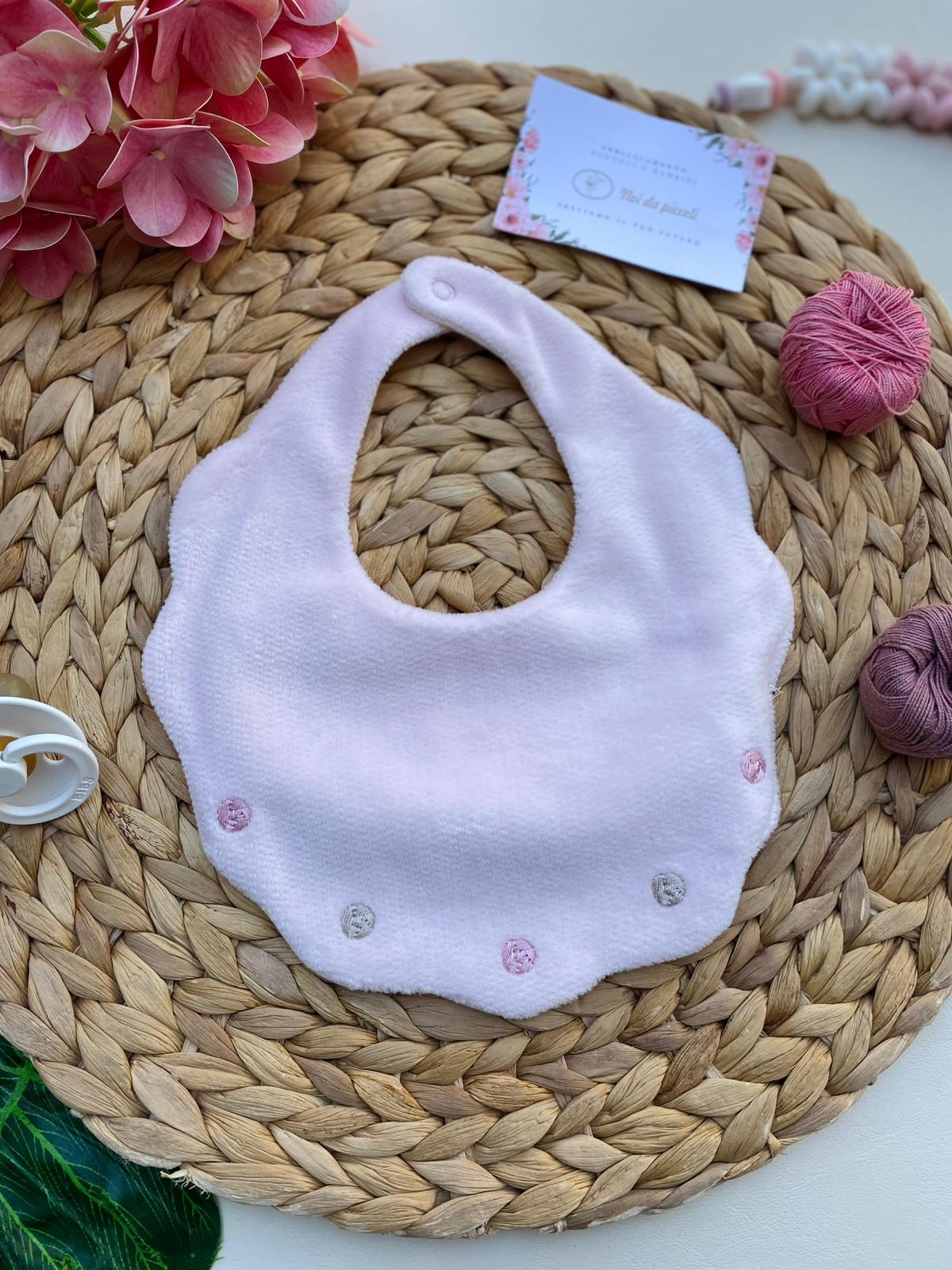 BAVETTA ROSA FILATO CALDO ROSA - Noi da piccoli