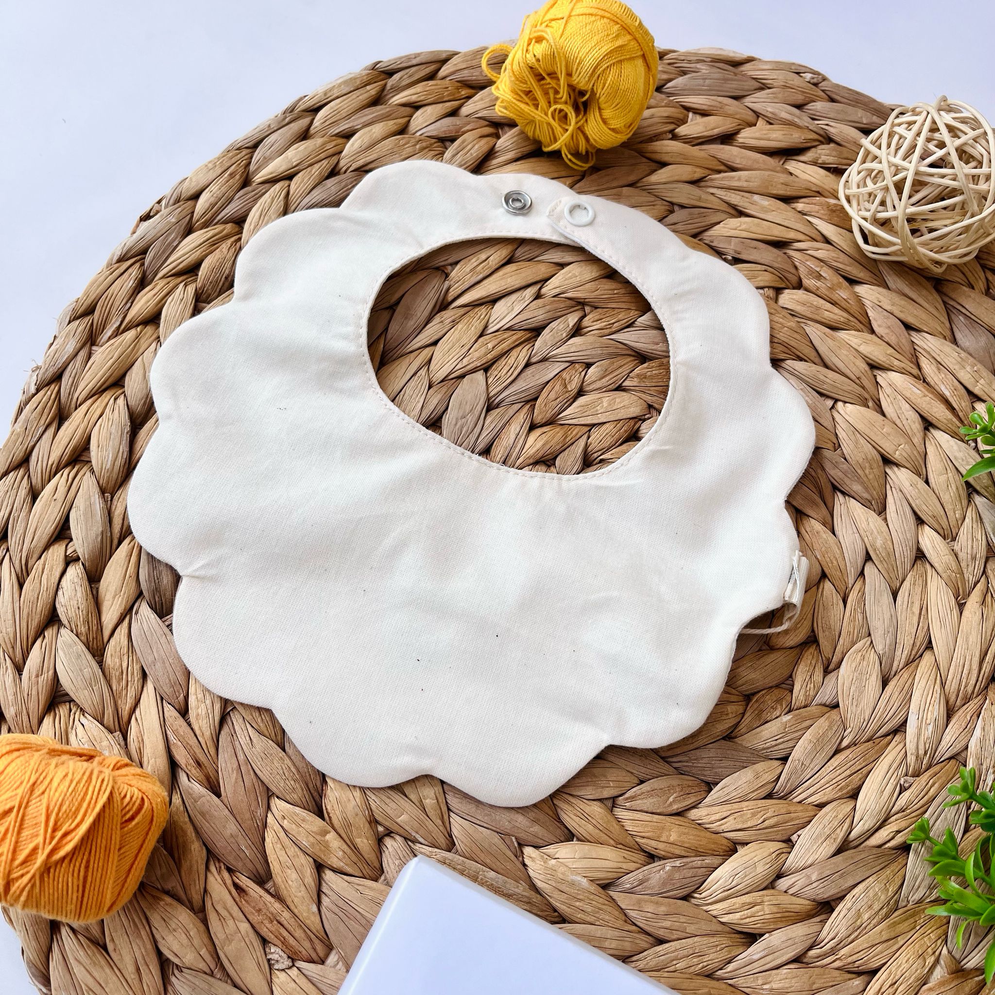 BAVETTO 100 % COTONE AVIORIO NUVOLA - Noi da piccoli