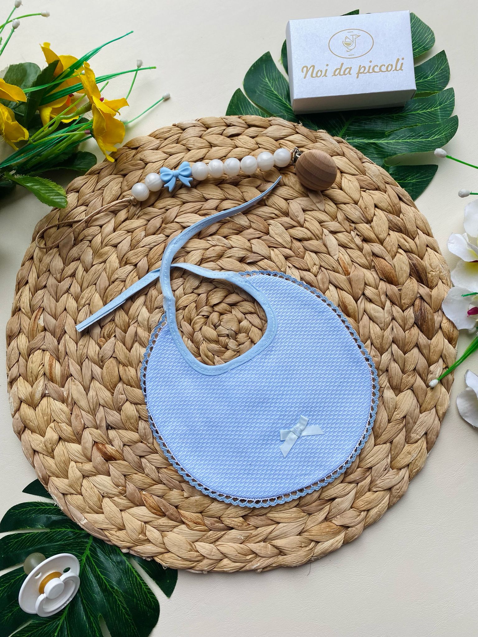 BAVETTO Cotone azzurro - Noi da piccoli