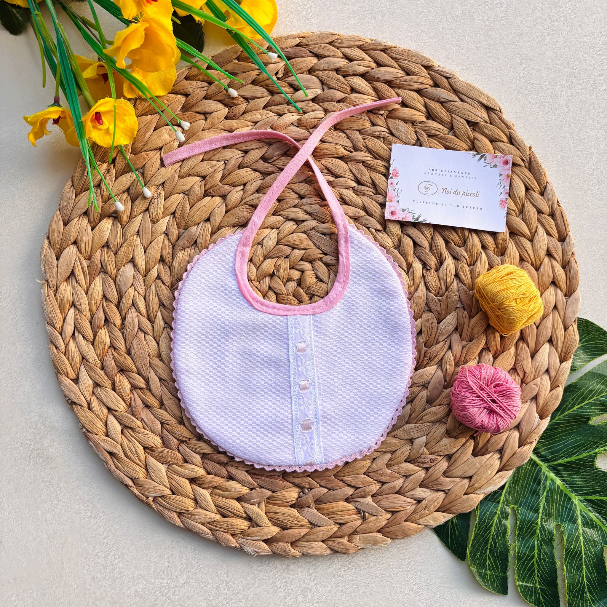 BAVETTO NASTRINO CENTRALE ROSA - Noi da piccoli