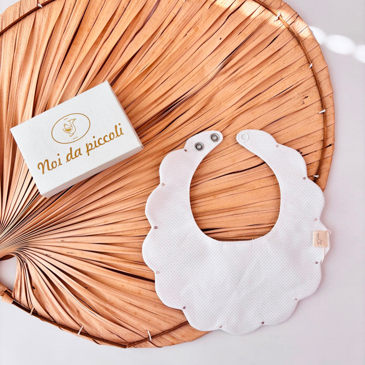 BAVETTO nuvola puntinato BEIGE - Noi da piccoli