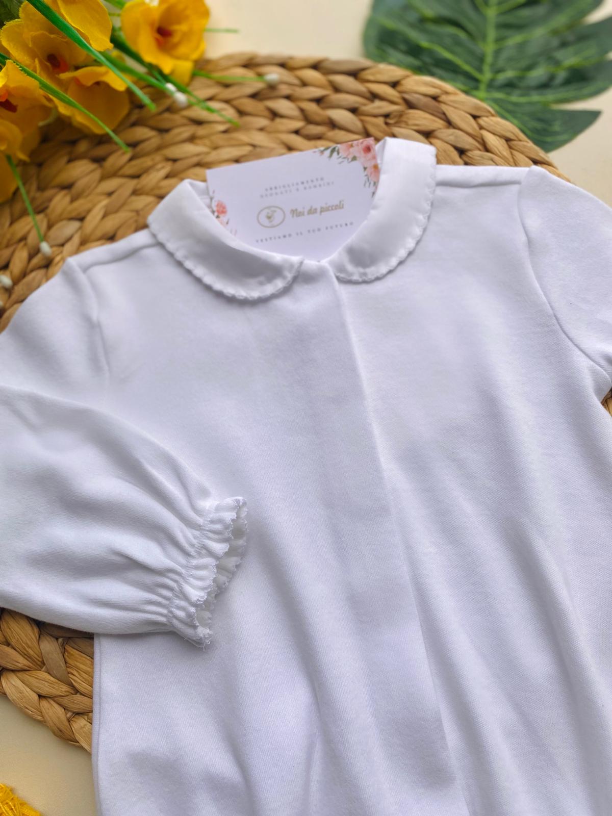 BODY A MANICA LUNGA 100% ACRILICO CRUDO - Noi da piccoli