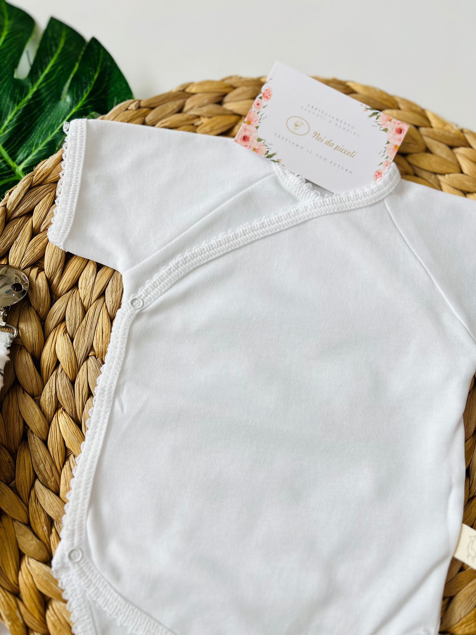 BODY ANTIPANICO COTONE CALDO BIANCO - Noi da piccoli