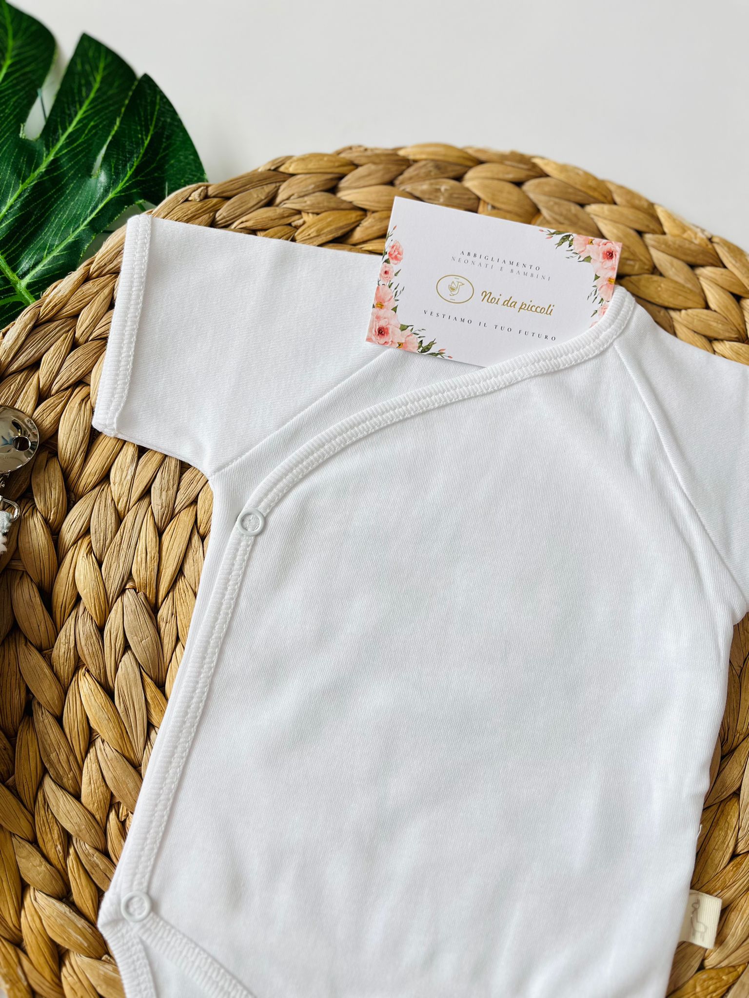 BODY ANTIPANICO COTONE CALDO BIANCO - Noi da piccoli