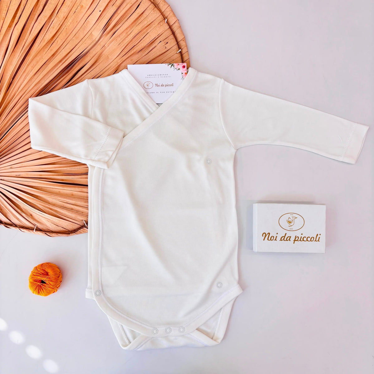 Body Antipanico in Bamboo Cruz Bianco Babidu - Noi da piccoli