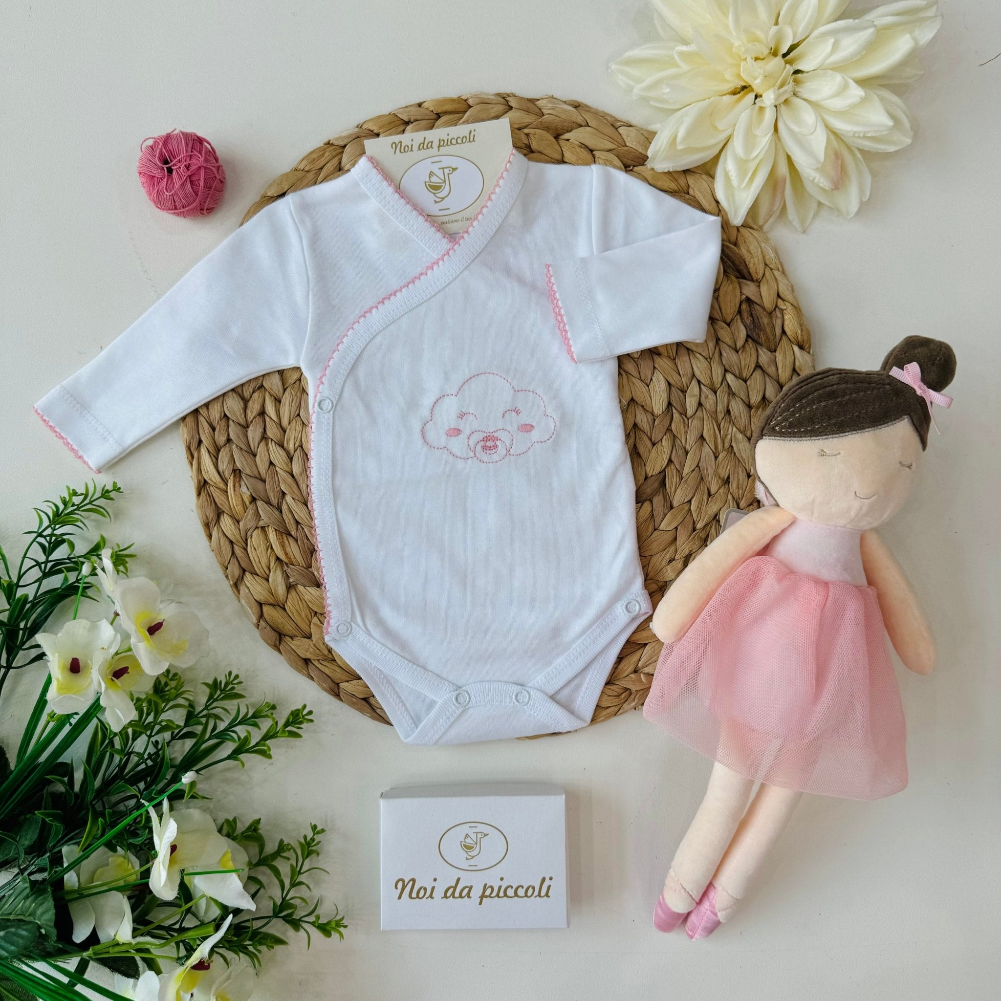 BODY ANTIPANICO ROSA CALDO COTONE NUVOLA - Noi da piccoli