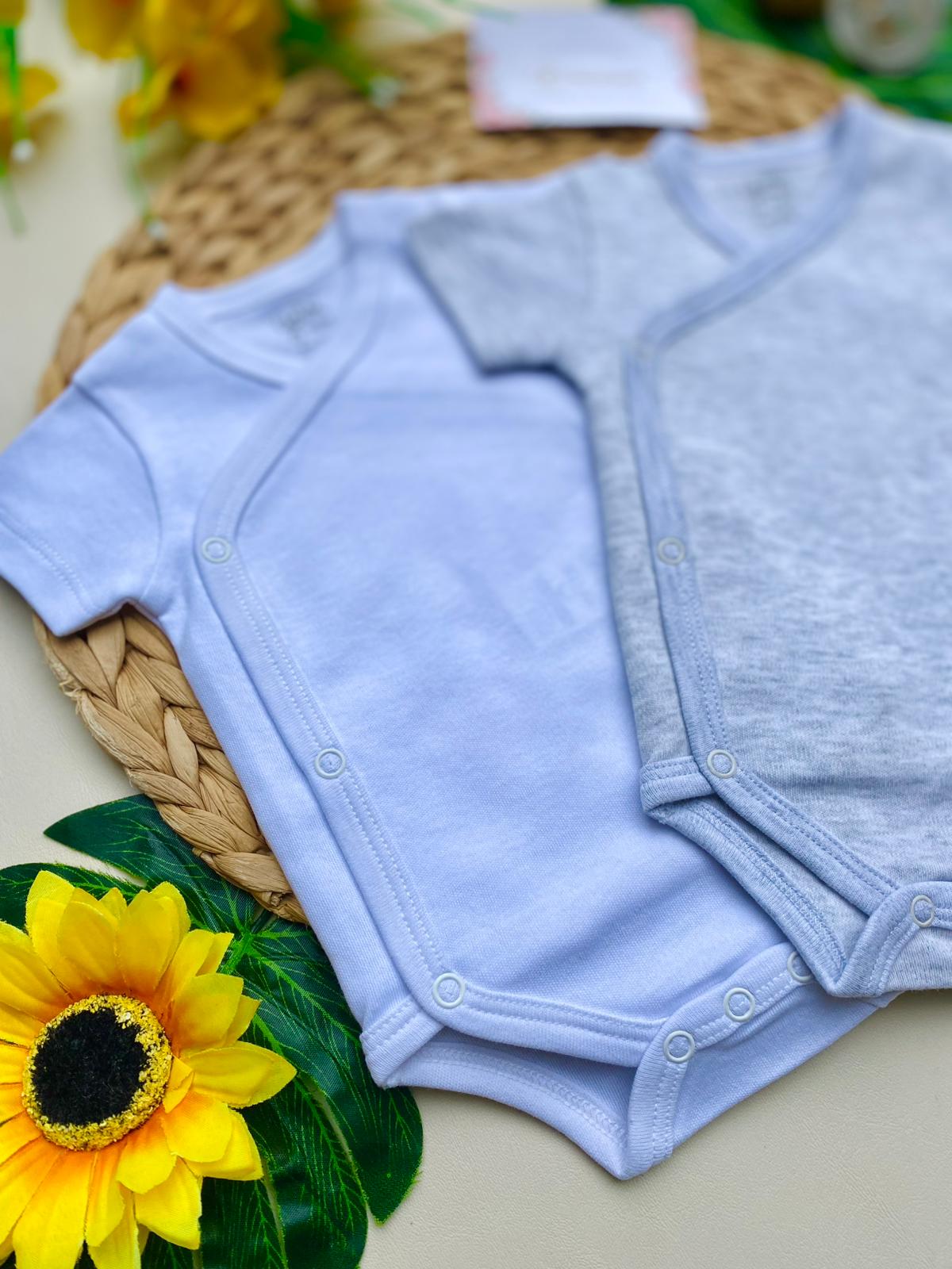 body bi - pack 100 % COTONE BIANCO - Noi da piccoli