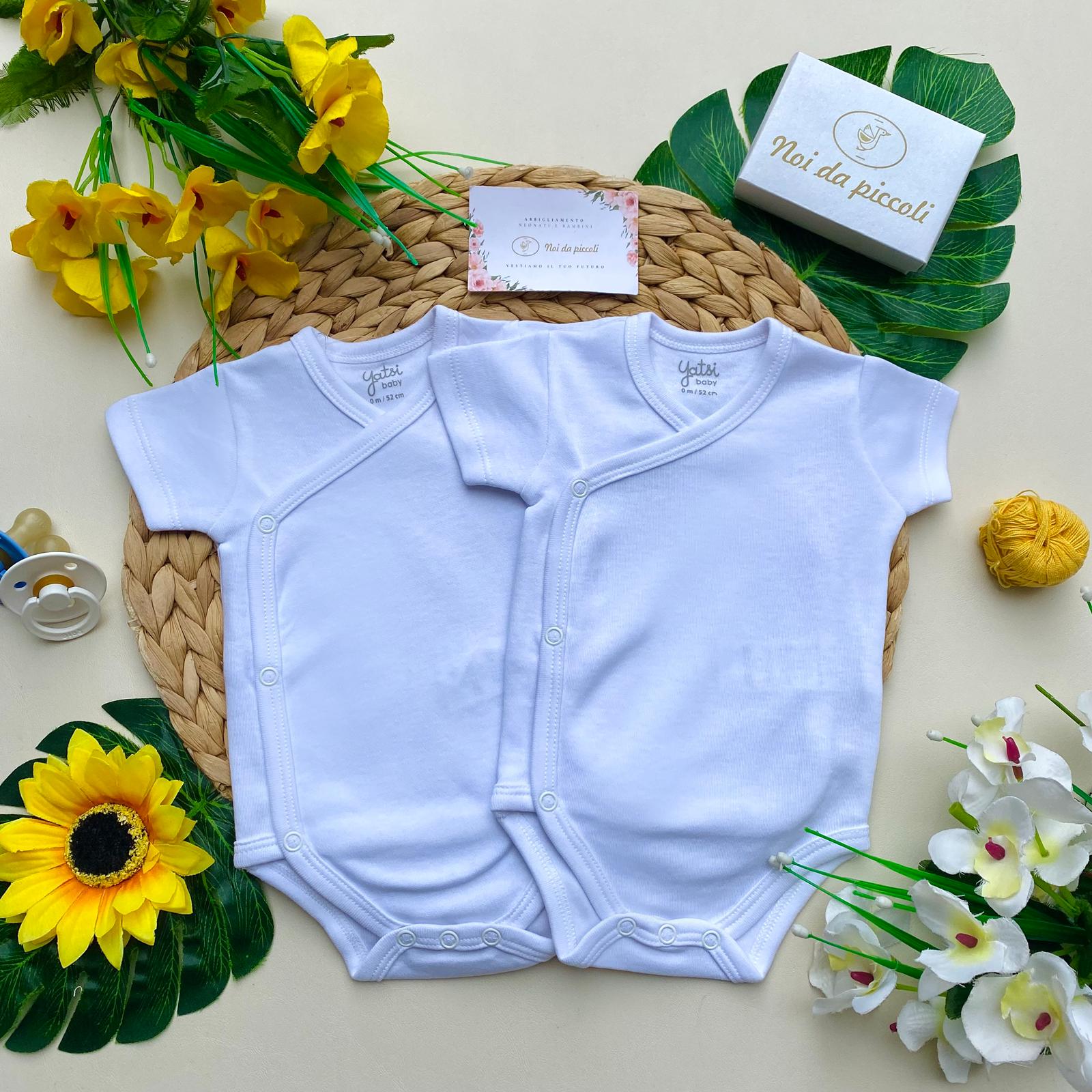 body bi - pack 100 % COTONE BIANCO - Noi da piccoli