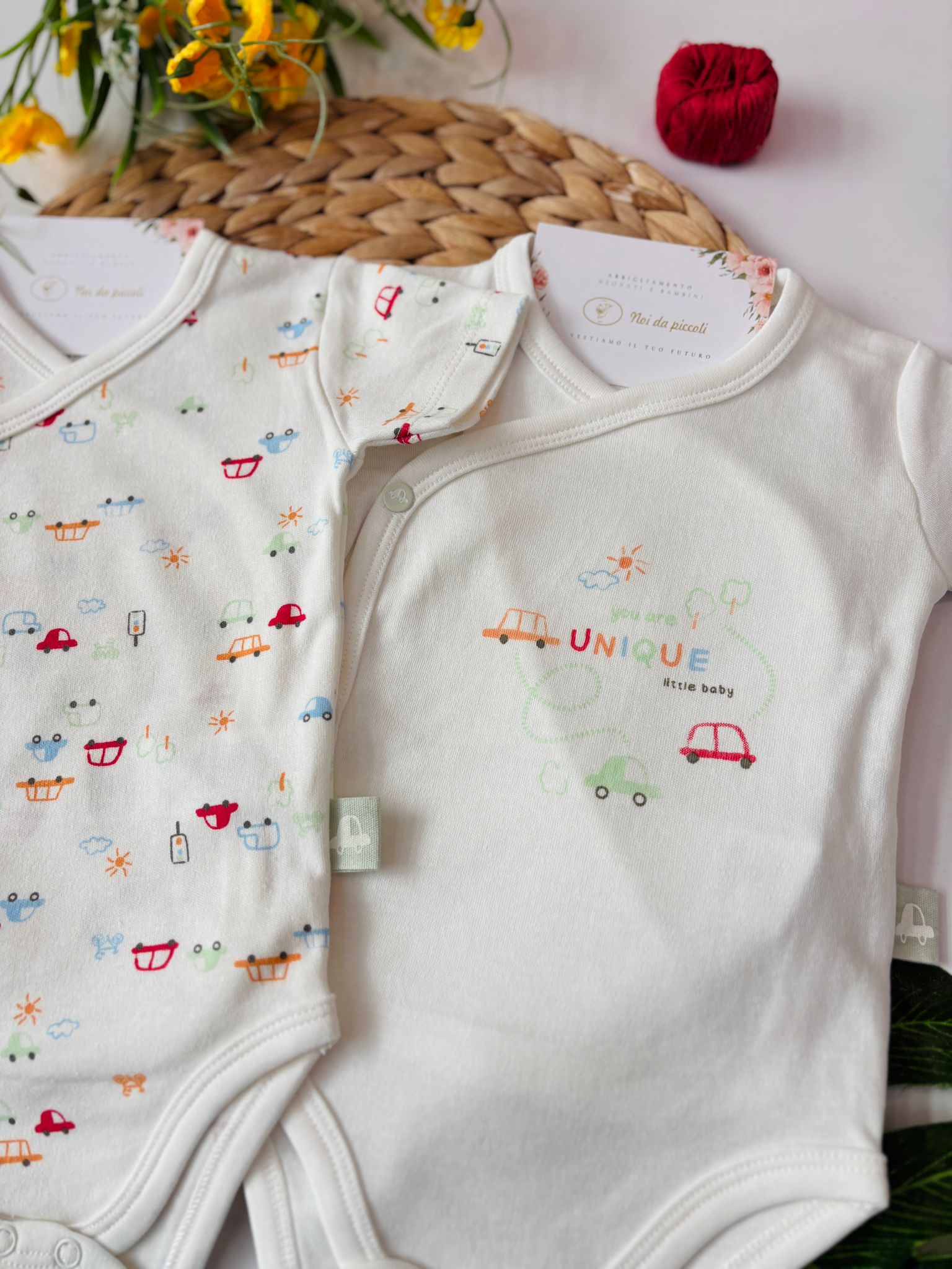 BODY BIPACK IN COTONE BIANCO - Noi da piccoli