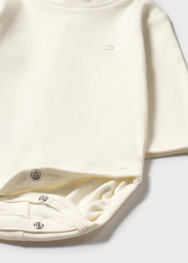 BODY CON COLLETTO LUPETTO PANNA - Noi da piccoli