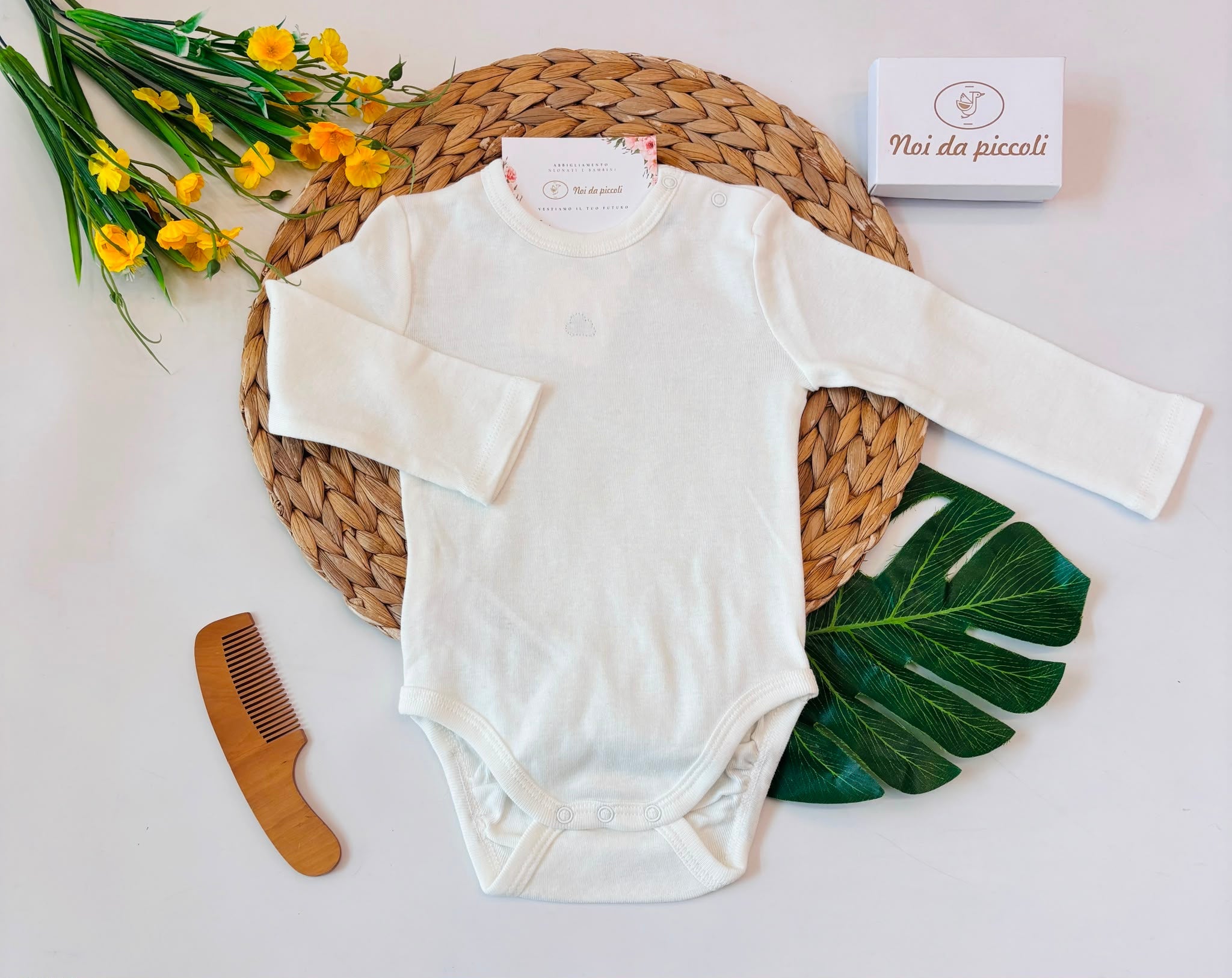BODY COTONE CALDO ECRU - Noi da piccoli