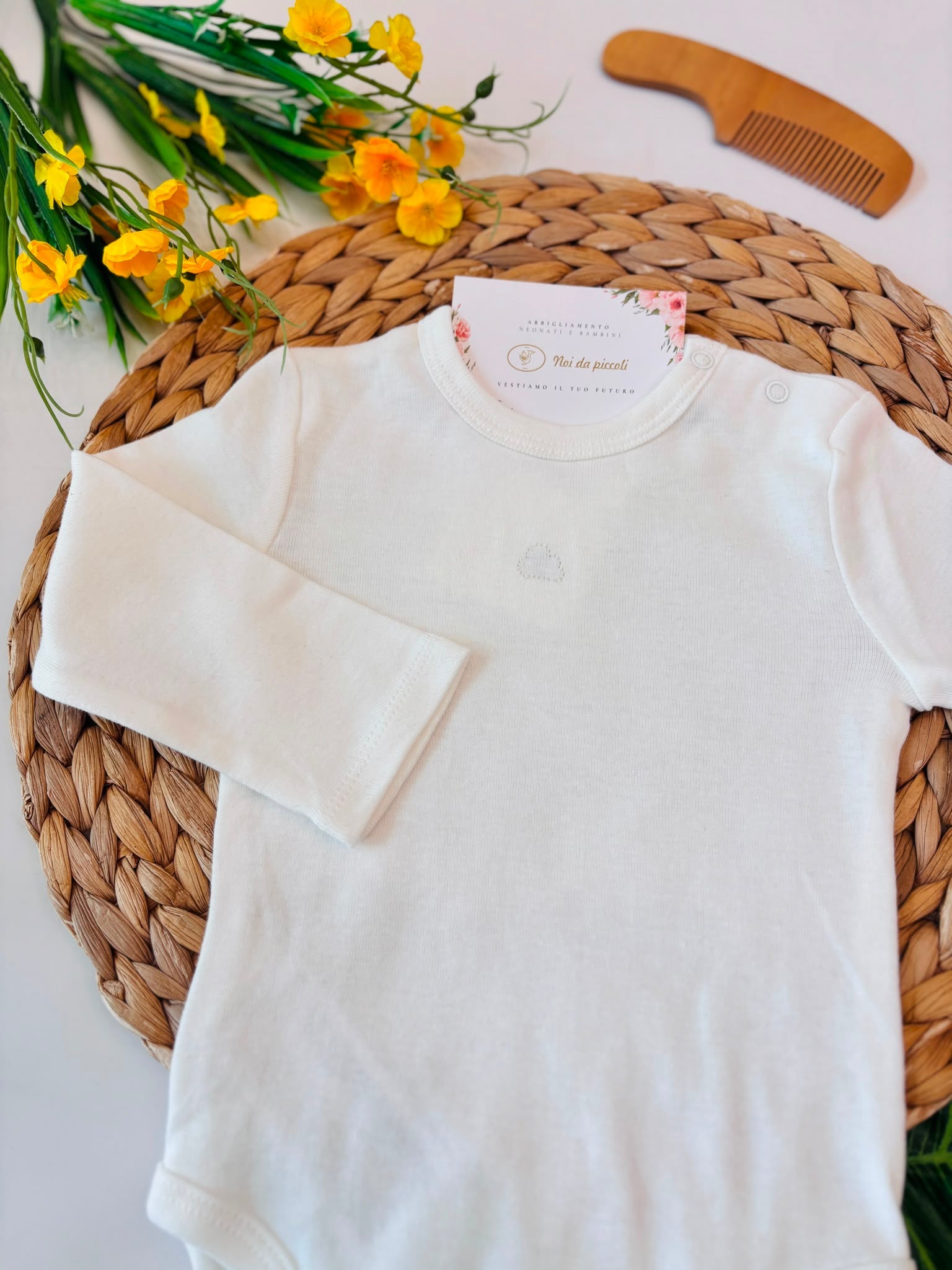 BODY COTONE CALDO ECRU - Noi da piccoli