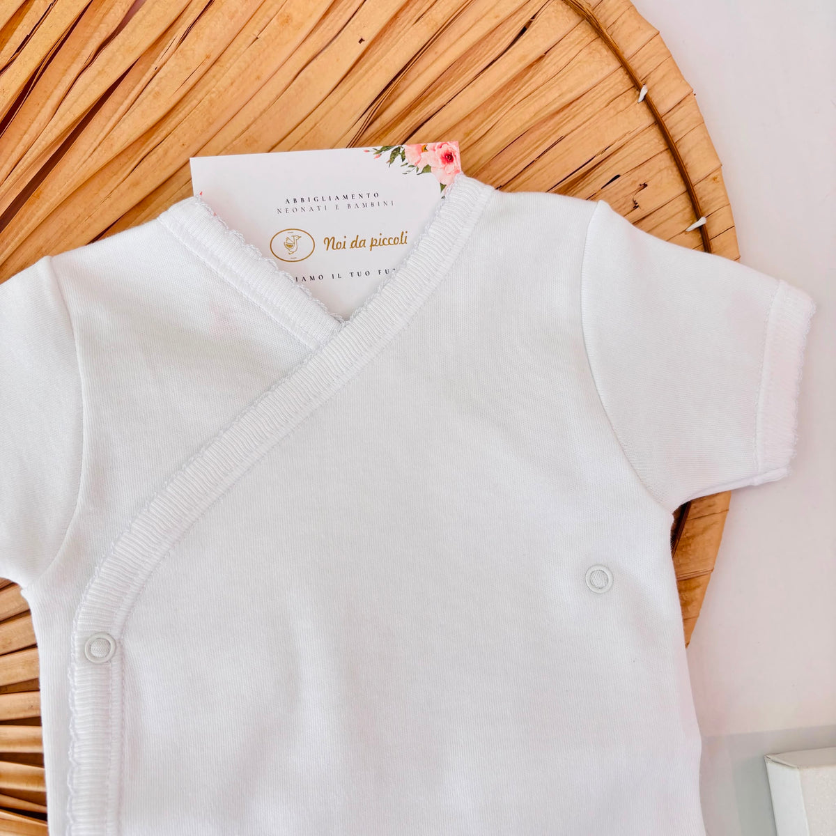 Body Cru Bamboo Bianco Babidu - Noi da piccoli