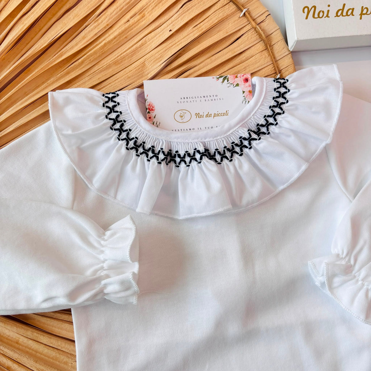 BODY IN COTONE CALDO BLU - Noi da piccoli