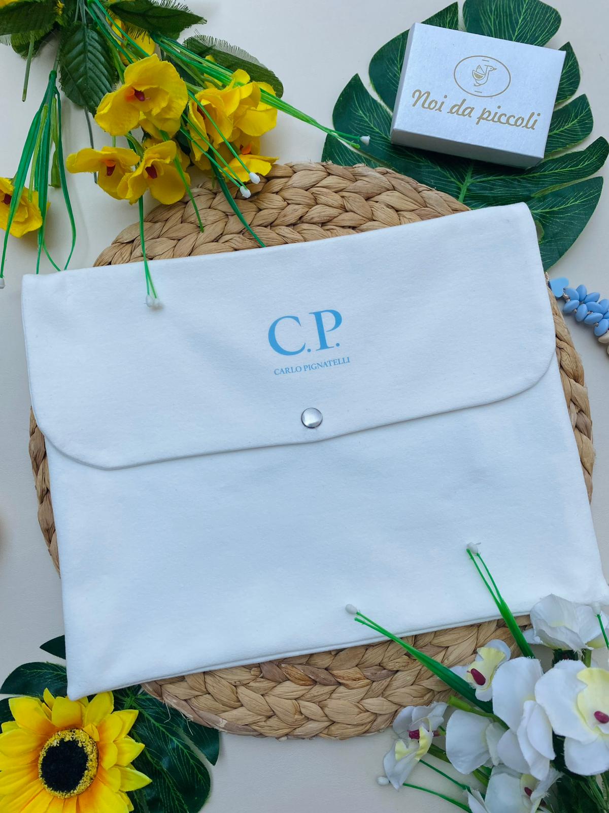 BORSA CAMBIO BIANCA E CIELO - Noi da piccoli