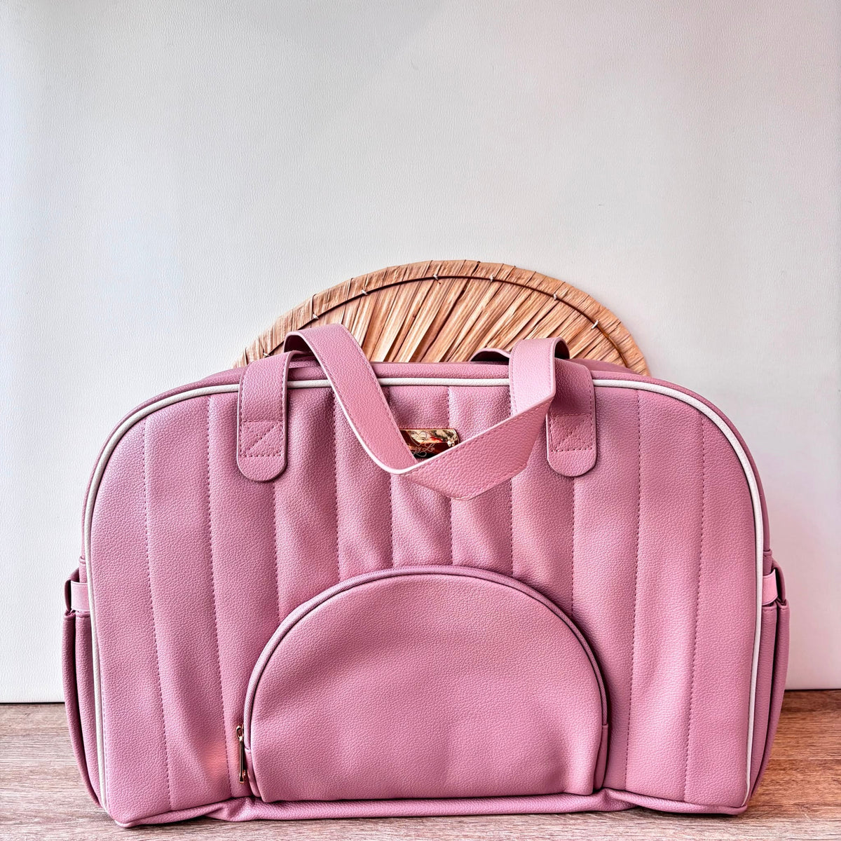 Borsa Maternita' Ecopelle Rosa Bagy Lu - Noi da piccoli