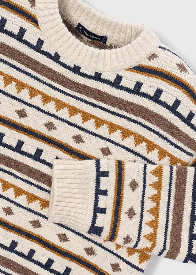 MAGLIONE IN FILATO CALDO PANNA