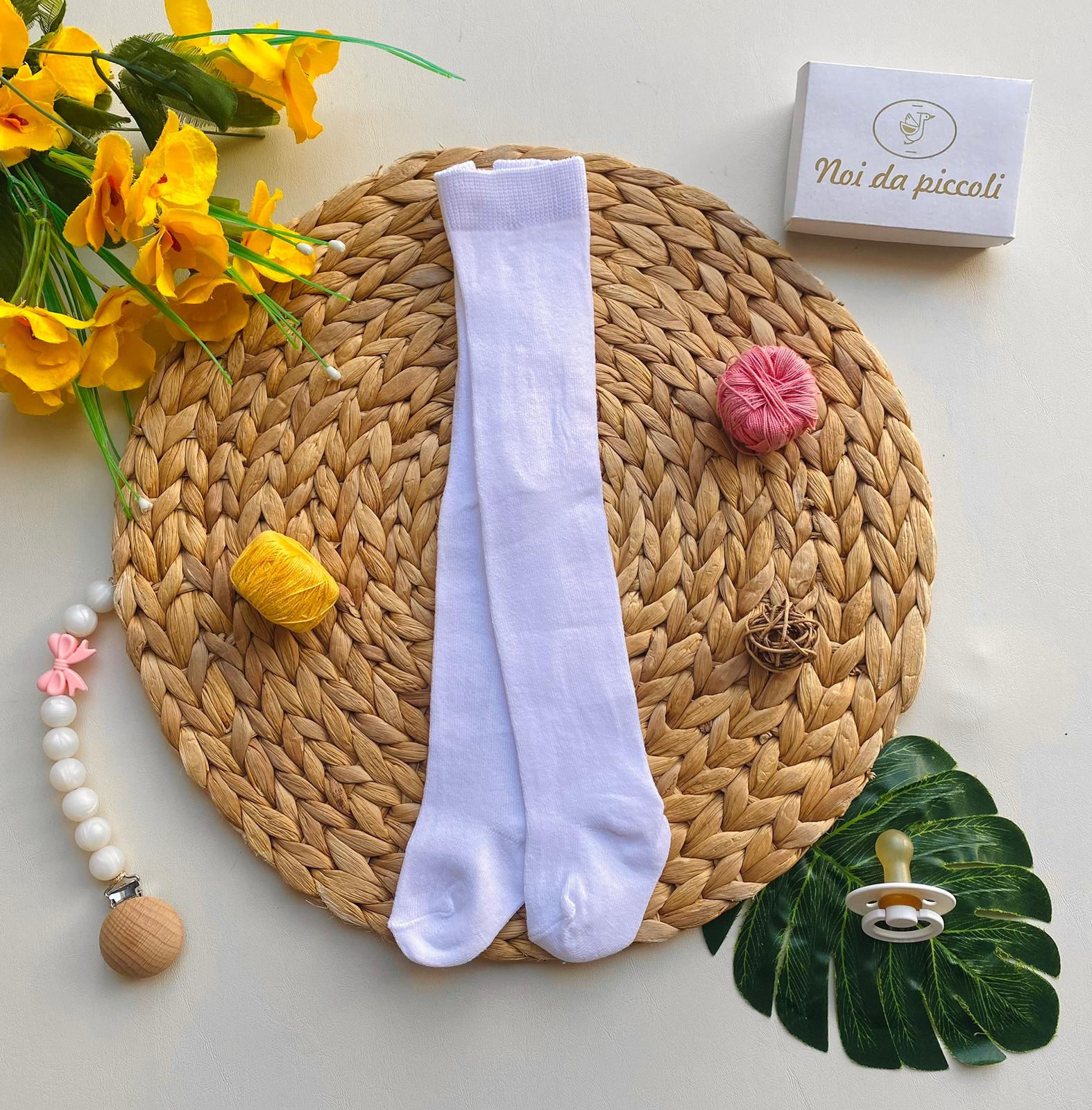 CALZE IN FILATO CALDO FILATO CALDO BLANCO - Noi da piccoli