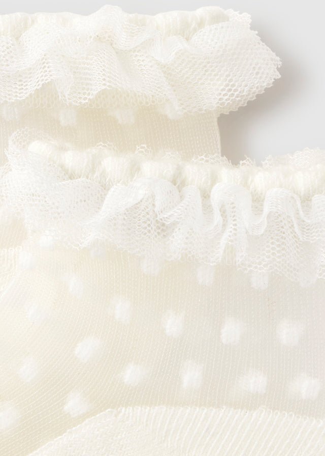 CALZINI CON DISEGNINI E TULLE CRUDO - Noi da piccoli