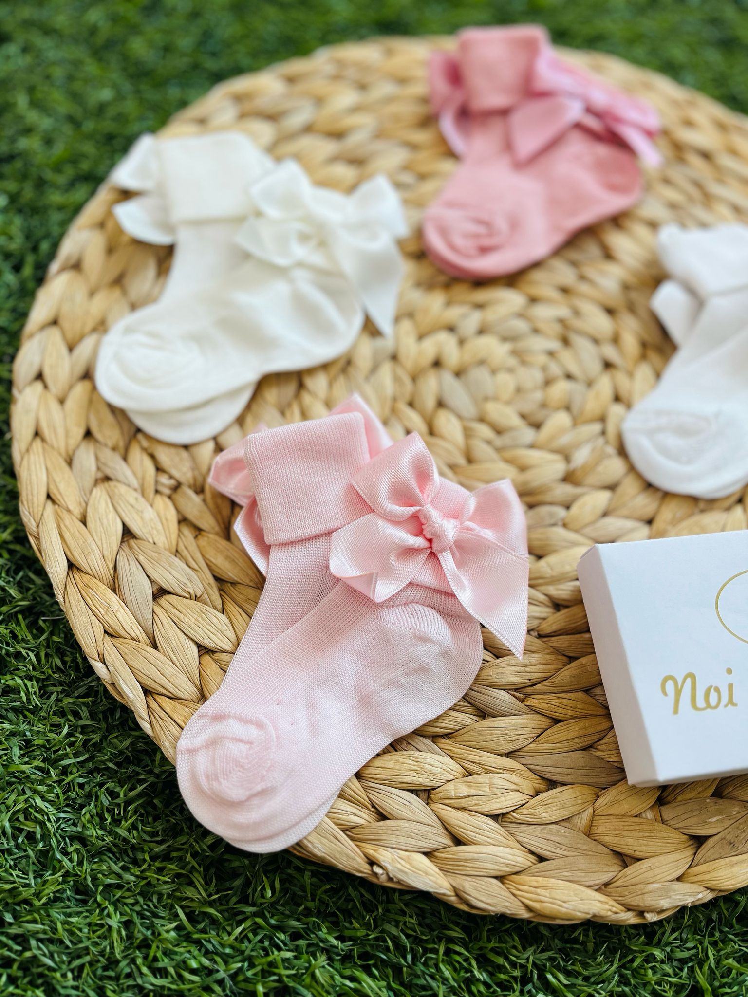 CALZINO CORTO CON FIOCCO IN COTONE - Noi da piccoli
