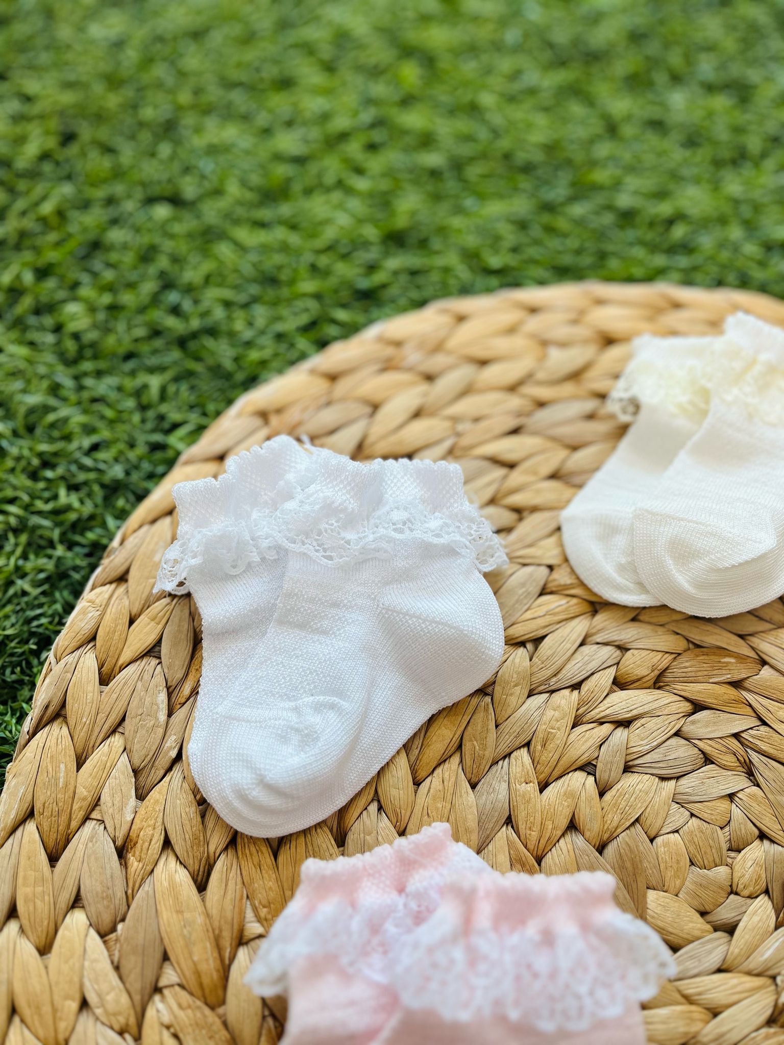 CALZINO CORTO CON ROUGE IN COTONE - Noi da piccoli