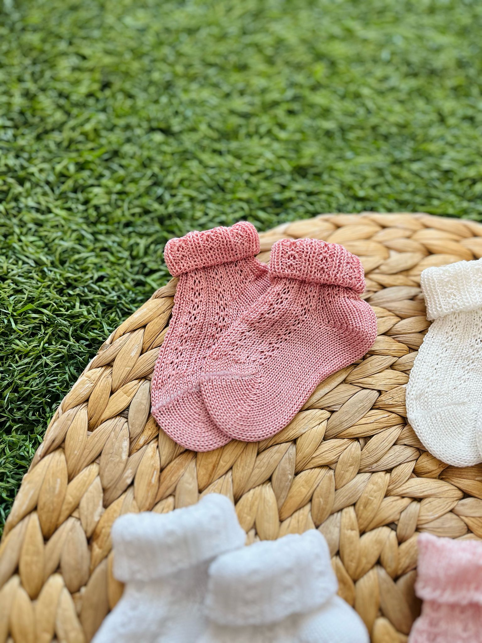 CALZINO CORTO TRAFORATO IN COTONE - Noi da piccoli