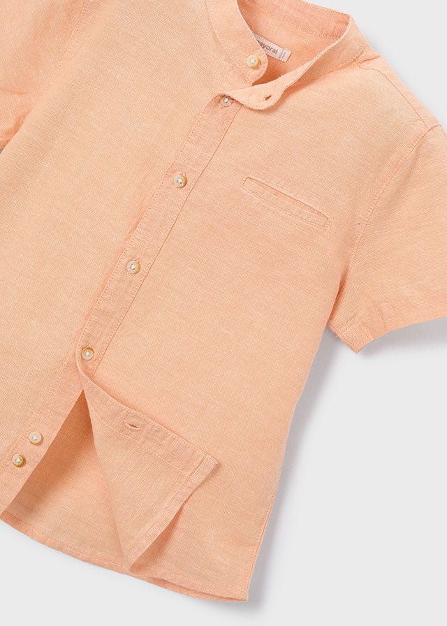 CAMICIA IN COTONE ARANCIO - Noi da piccoli