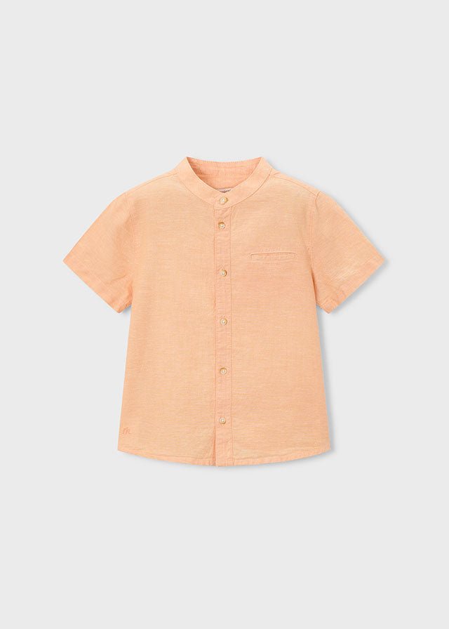 CAMICIA IN COTONE ARANCIO - Noi da piccoli