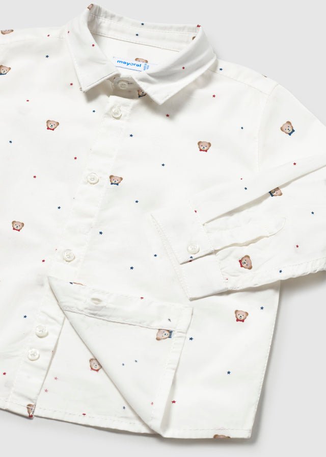 Camicia in Cotone Caldo Bianco Mayoral - dettaglio 1