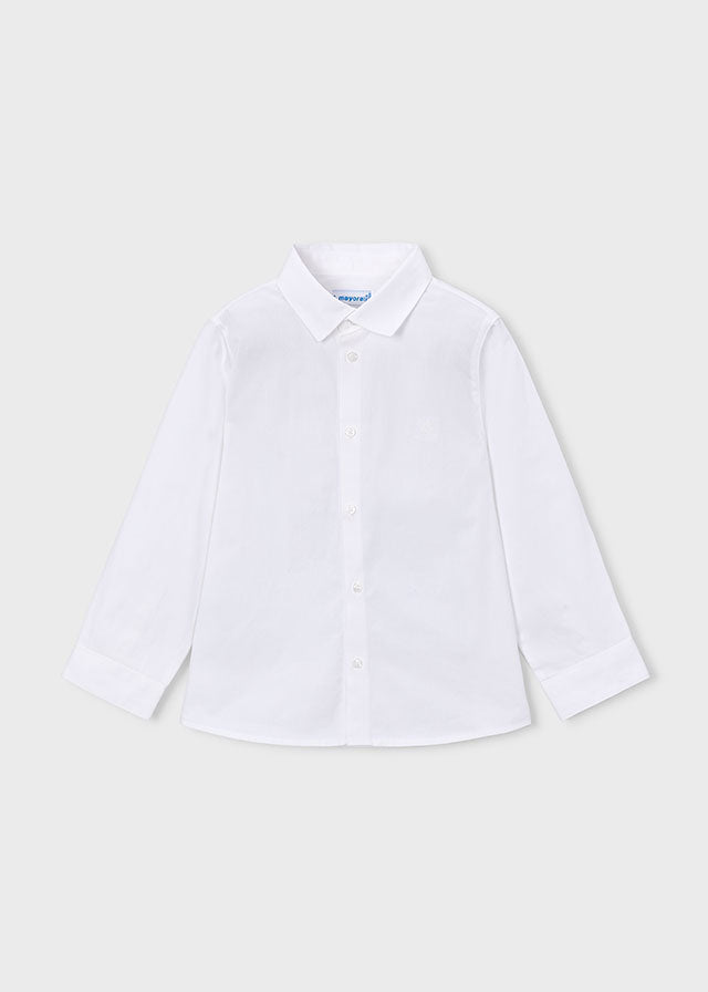 Camicia in Cotone Caldo Bianco Mayoral