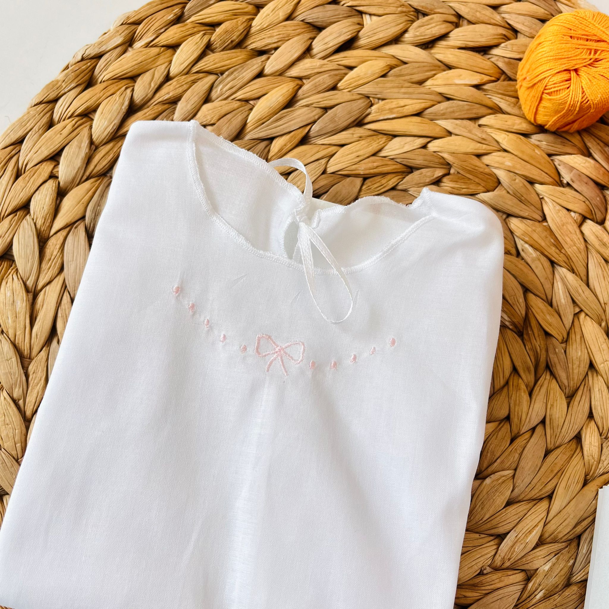 CAMICINA DELLA FORTUNA 100 % COTONE FIOCCHETTO ROSA - Noi da piccoli